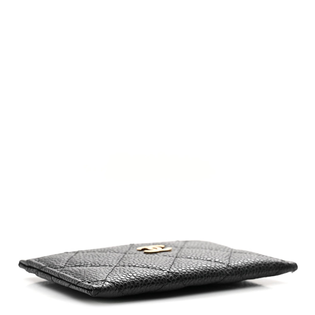 Caviar Quilted  Holder Black