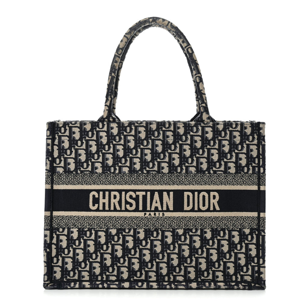 Oblique Medium Book Tote Blue Multicolor