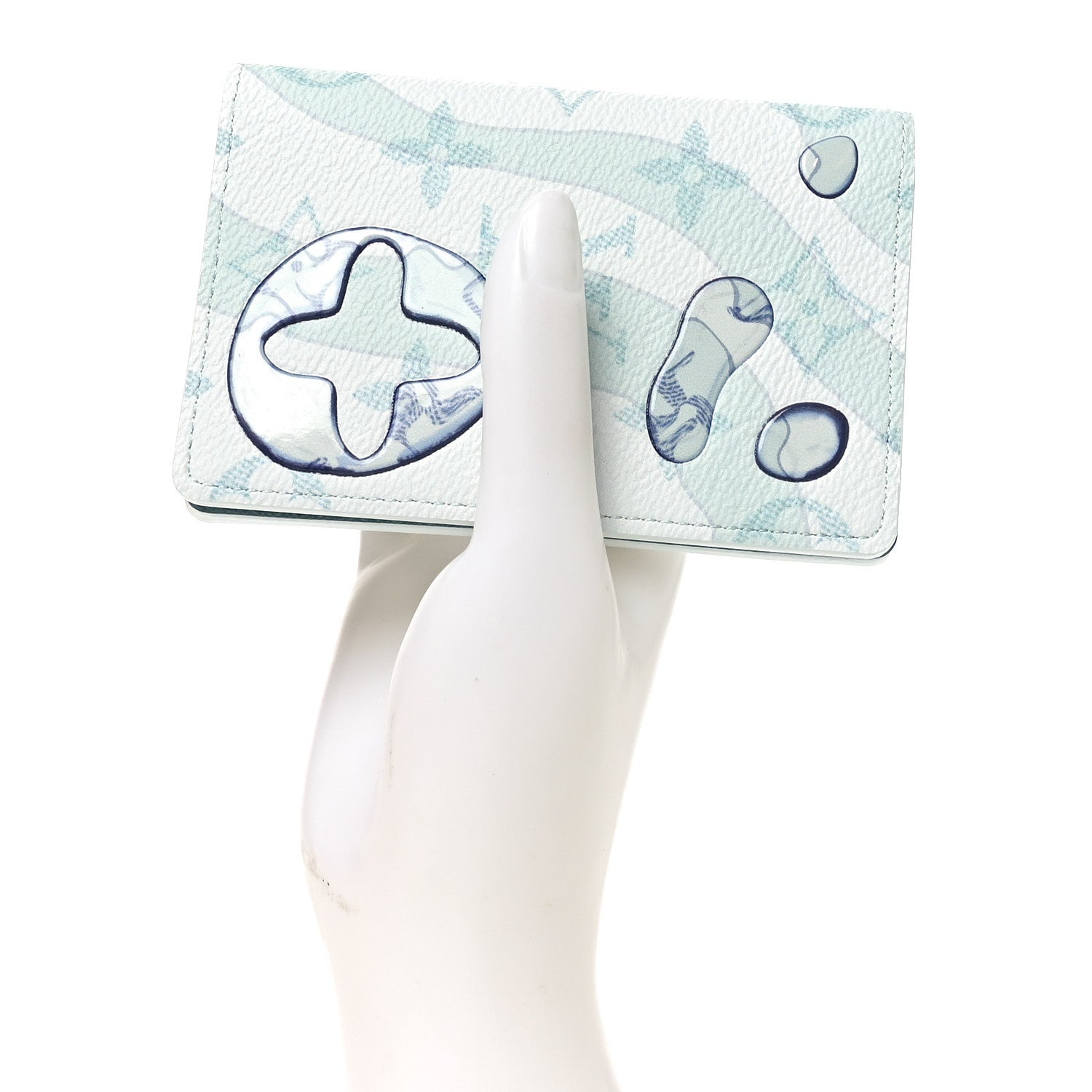 Monogram Aquagarden Pocket Organizer NM Crystal Blue