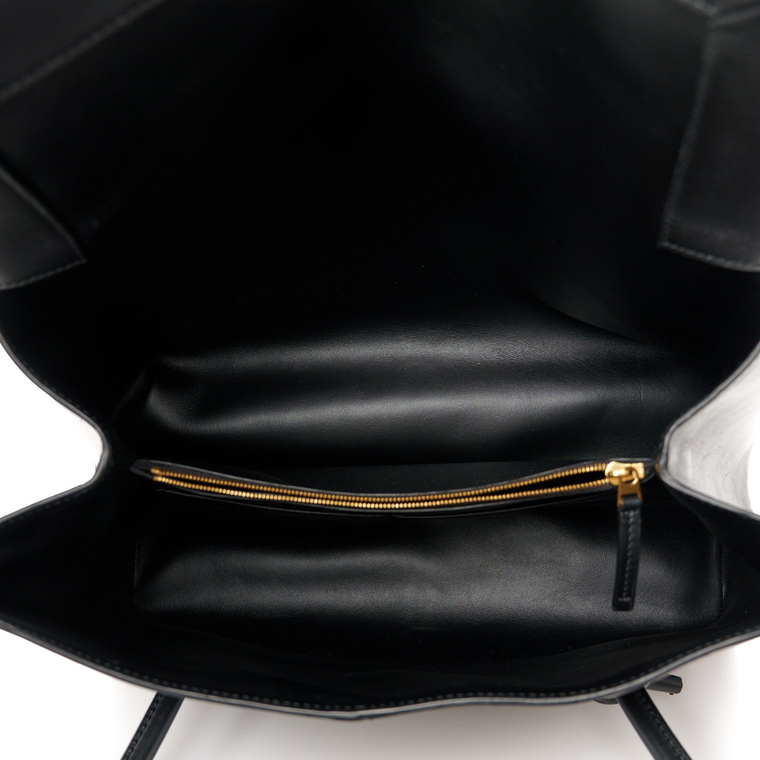 Calfskin Medium Falcon Shoulder Bag Black