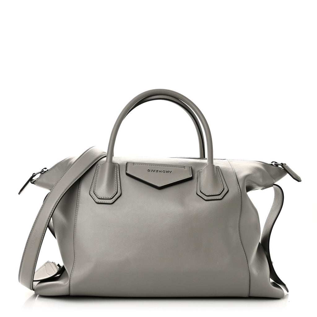 Soft Calfskin Medium Soft Antigona Pearl Grey