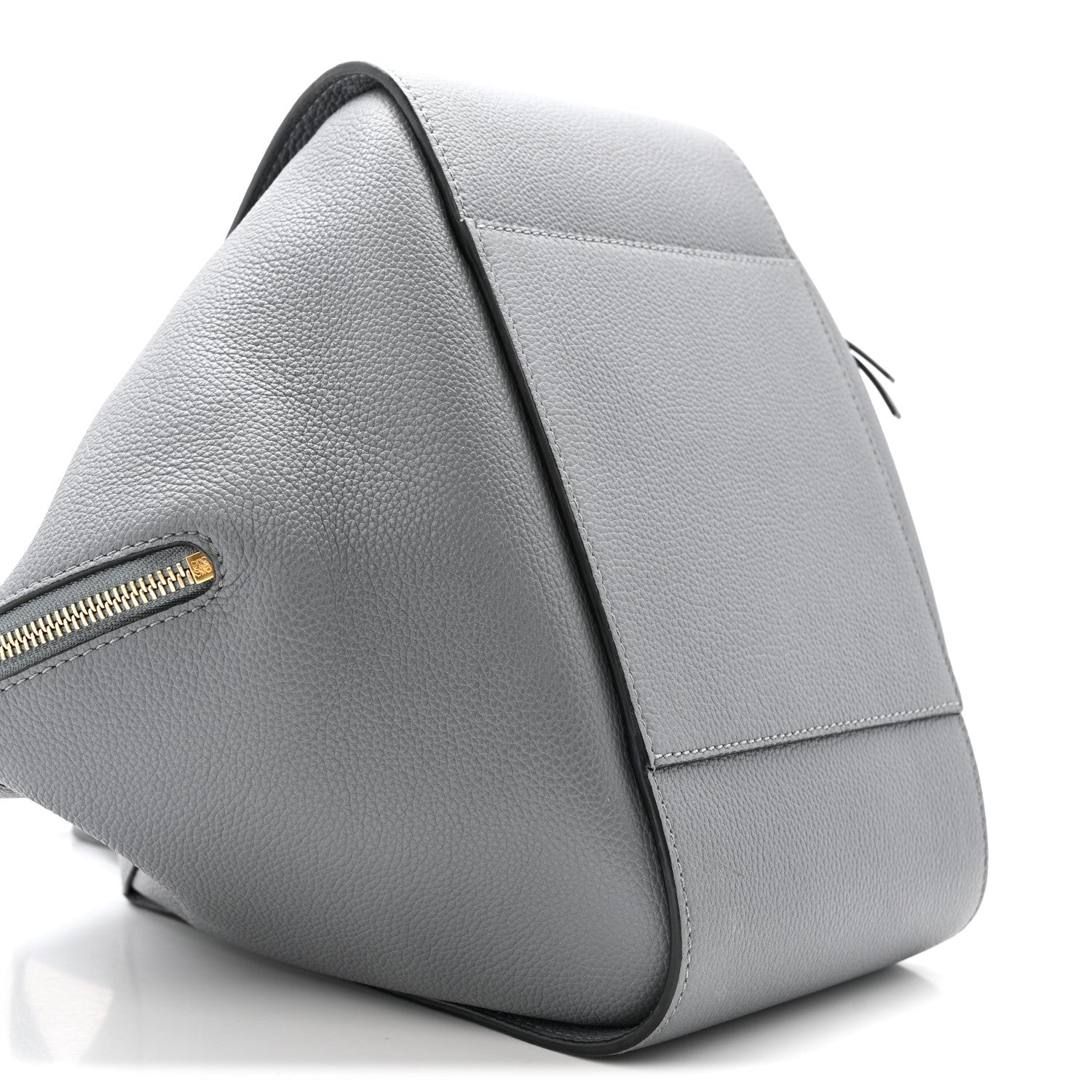 Grained Calfskin Small Hammock Shoulder Bag Asphalt