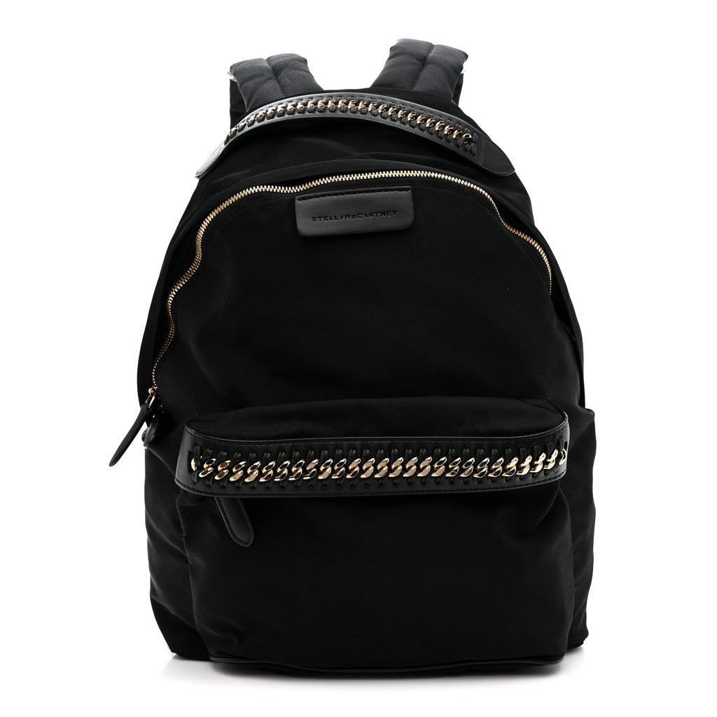 Nylon Eco Alter Nappa Mini Falabella GO Backpack Black
