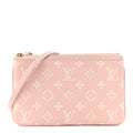 Empreinte Monogram Double Zip Pochette Rose