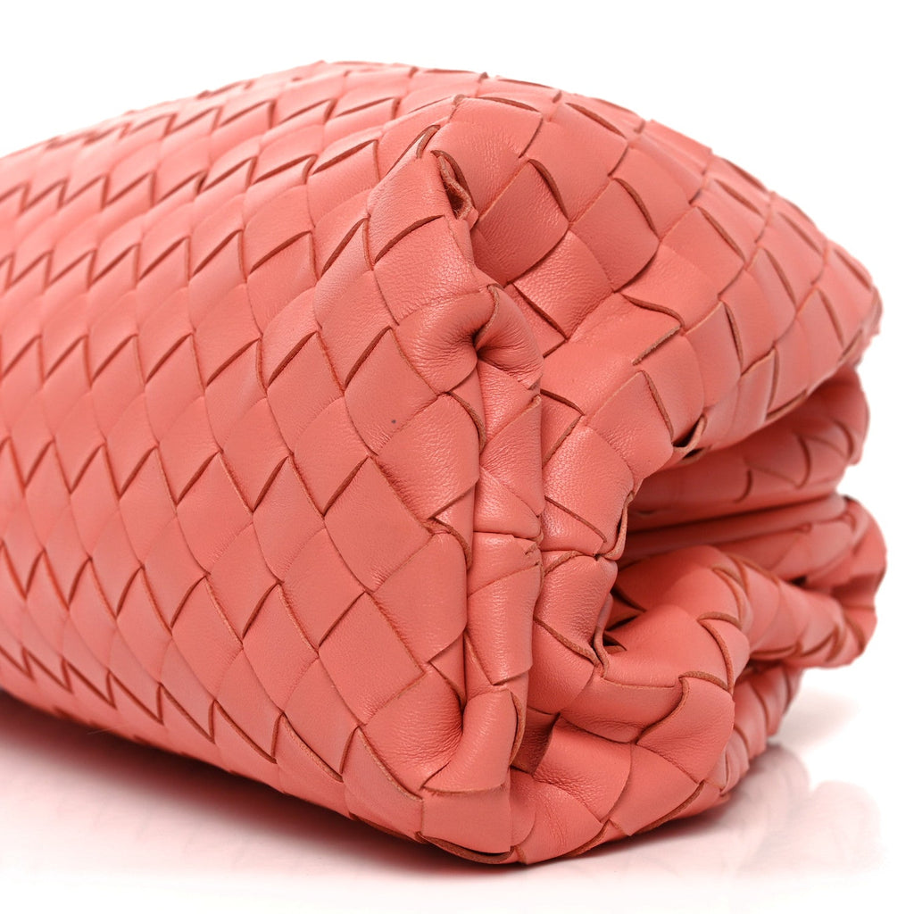 Nappa Maxi Intrecciato The Pouch Oversized Clutch Peach