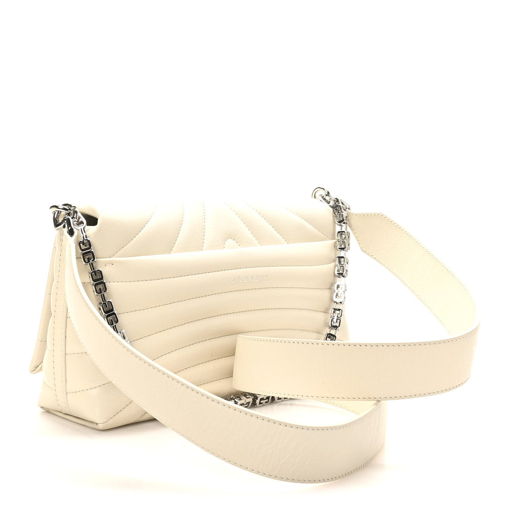 Calfskin Quilted Small 4G Shoulder Bag Ivory