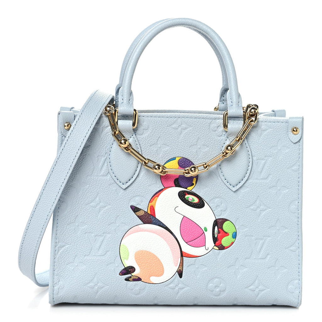 LV X TM Empreinte Monogram Superflat Onthego PM Washed Blue