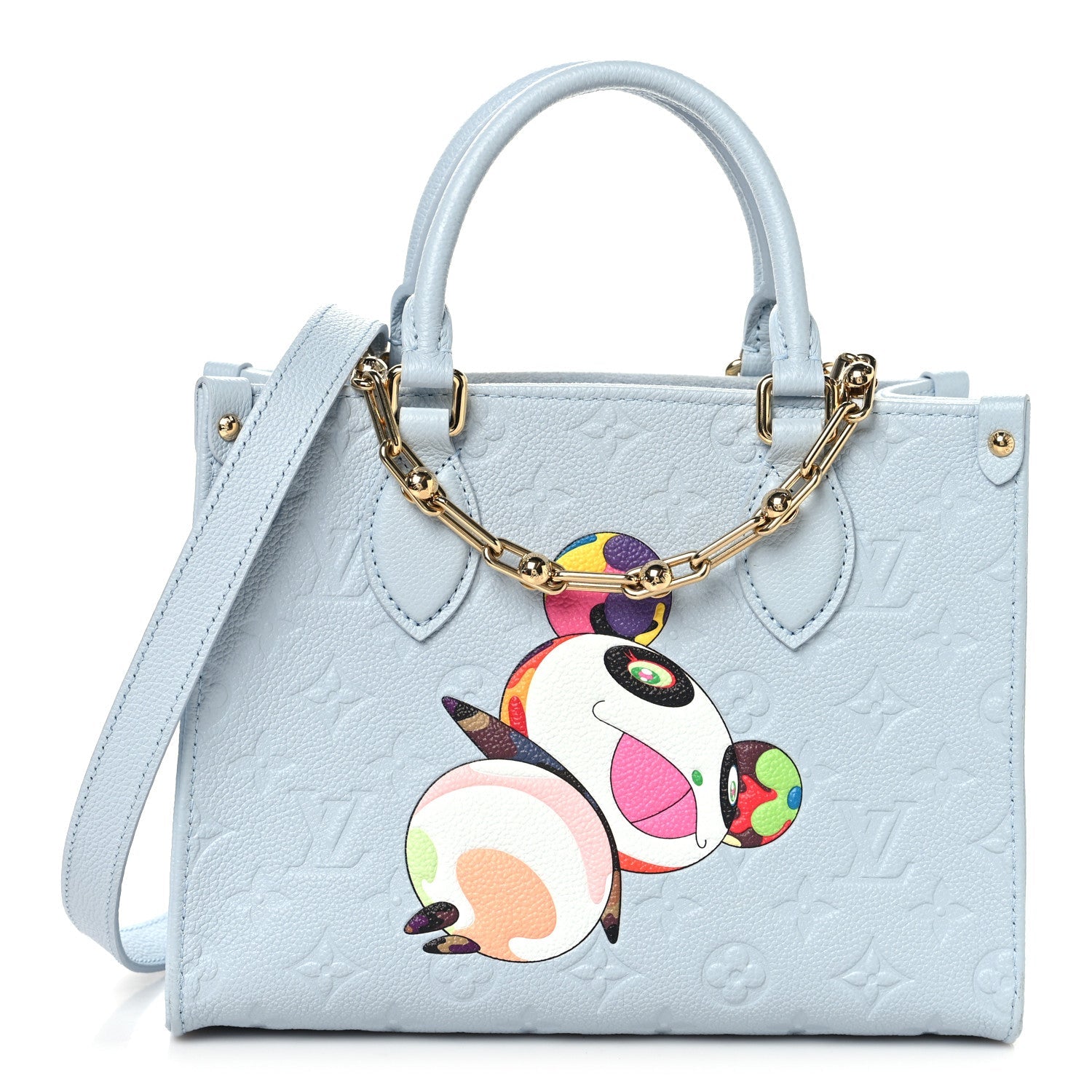 LV X TM Empreinte Monogram Superflat Onthego PM Washed Blue