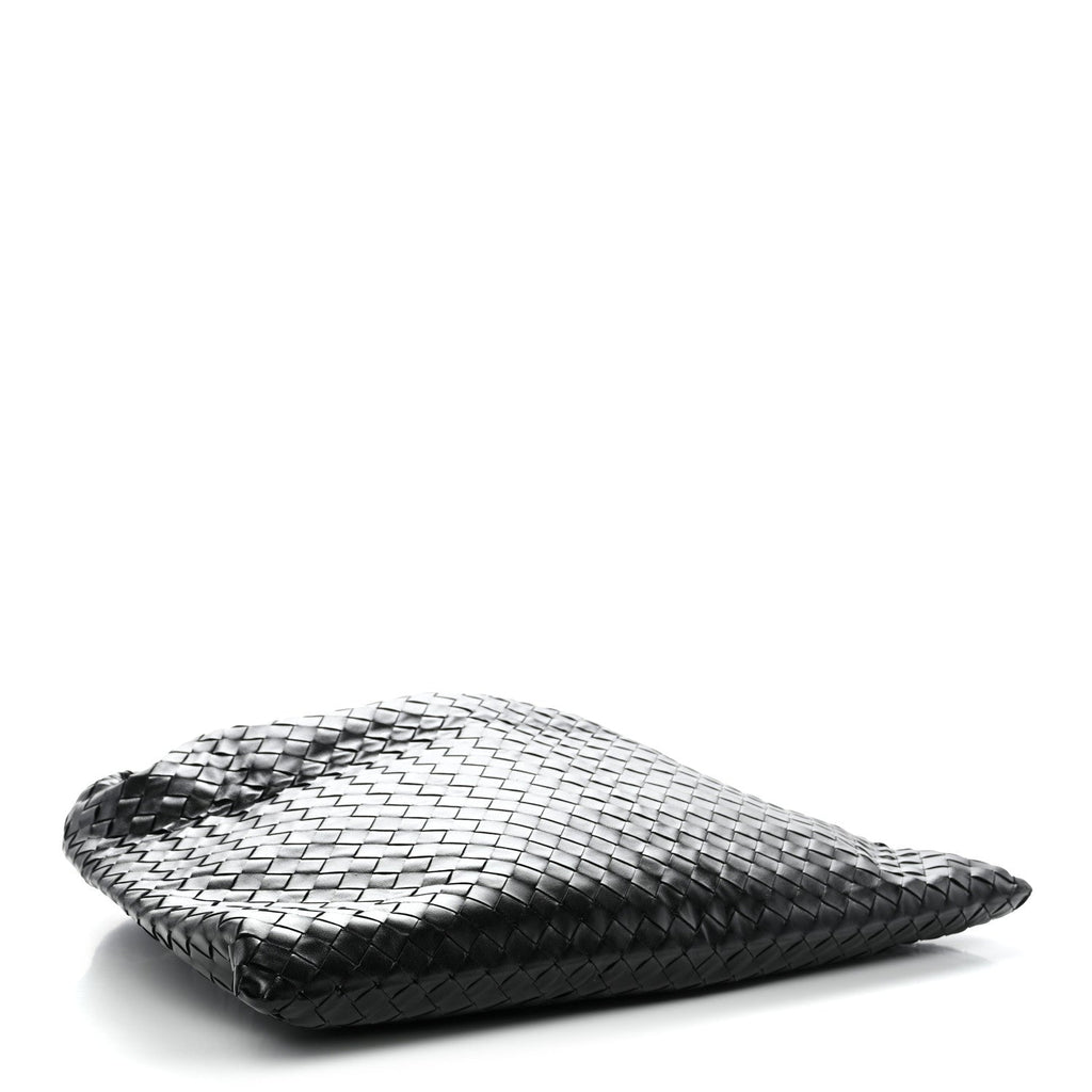 Calfskin Intrecciato Large Hop Black