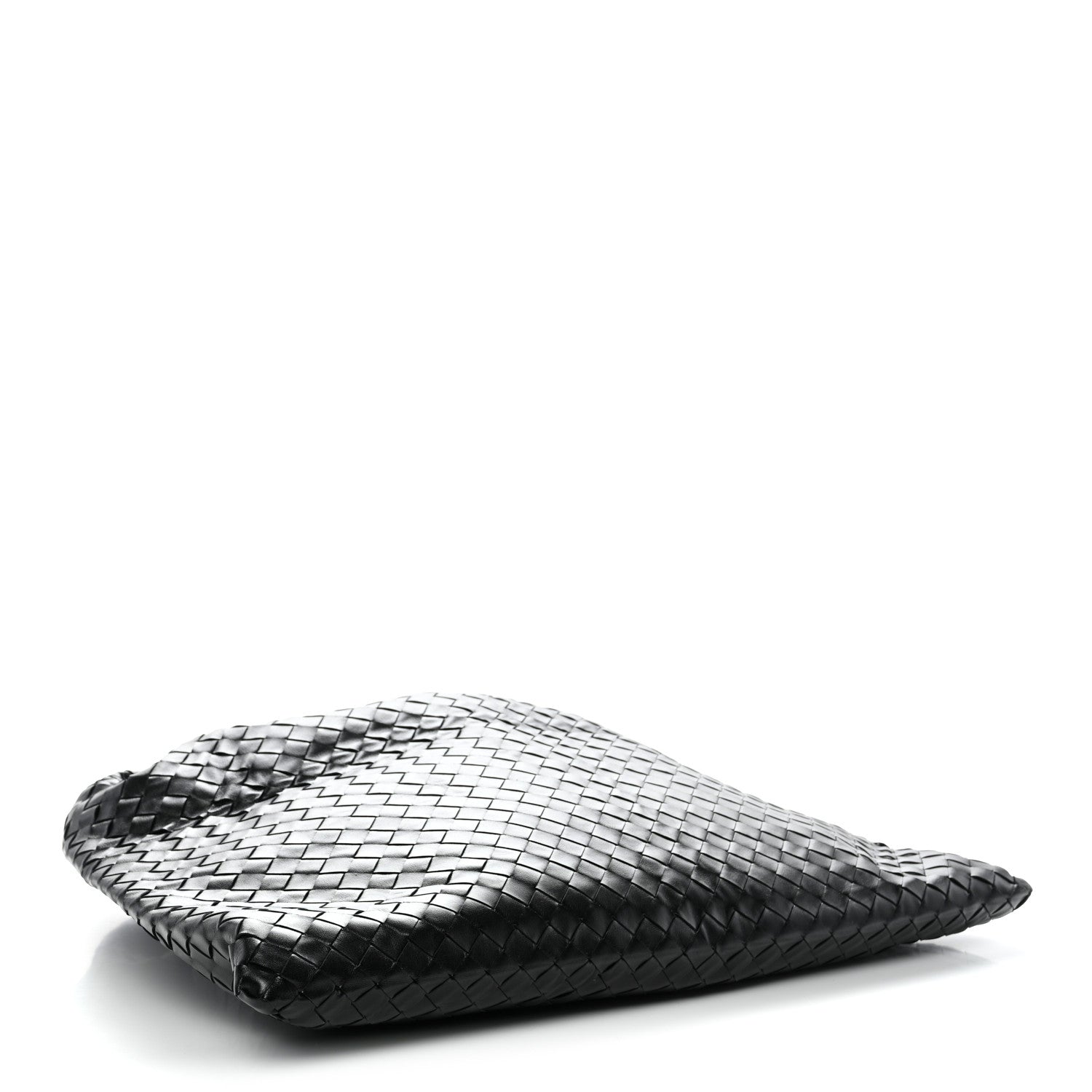 Calfskin Intrecciato Large Hop Black