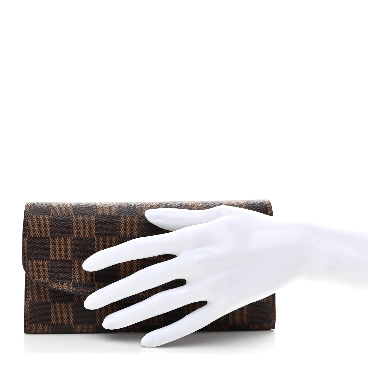 Damier Ebene Emilie Wallet Red