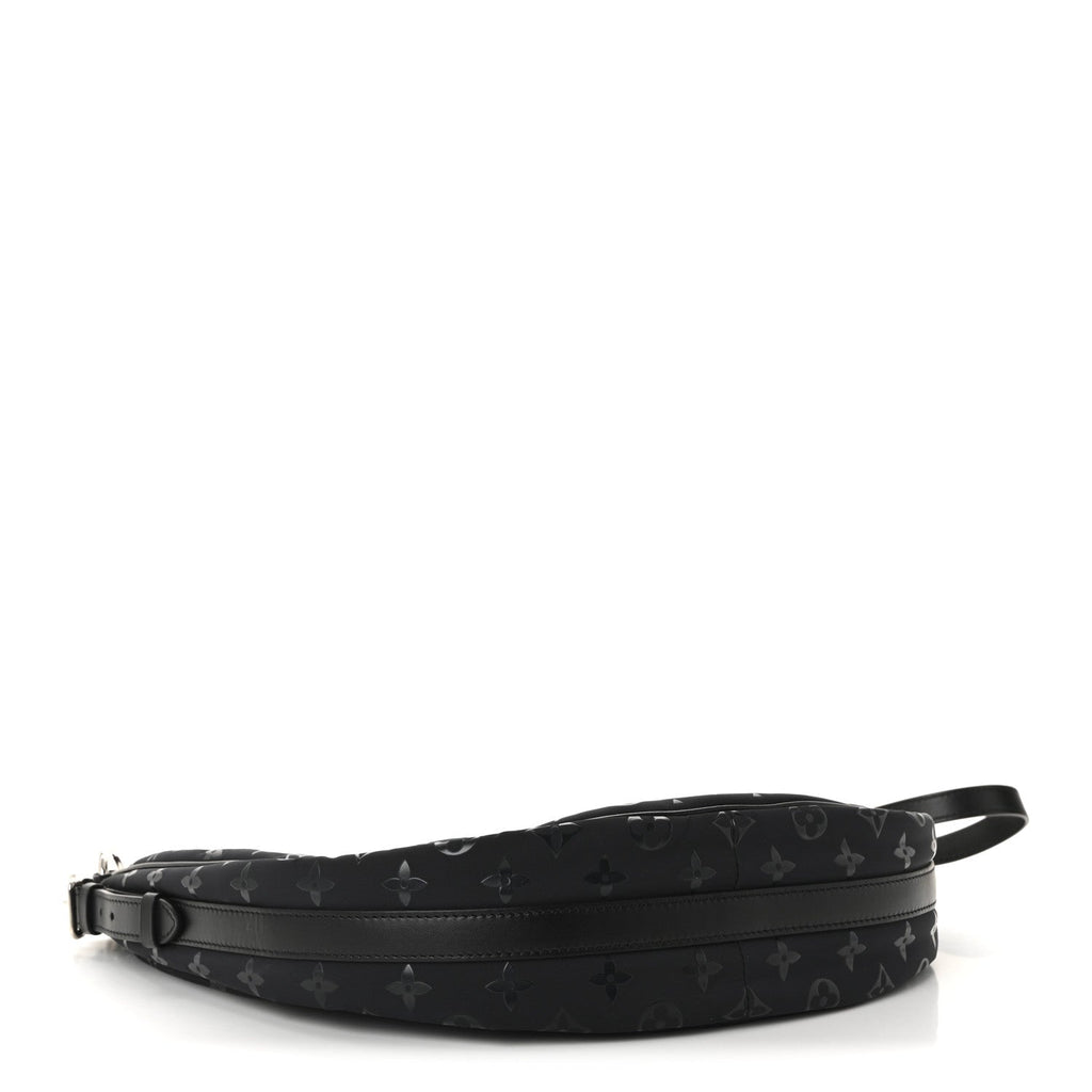 Nylon Monogram Loop Pocket Hobo Polar Night