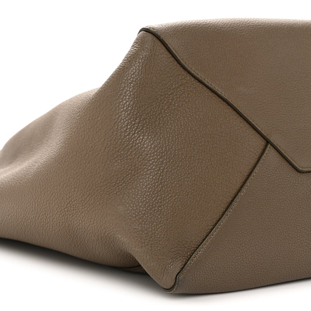 Soft Grained Calfskin Small Belt Cabas Taupe