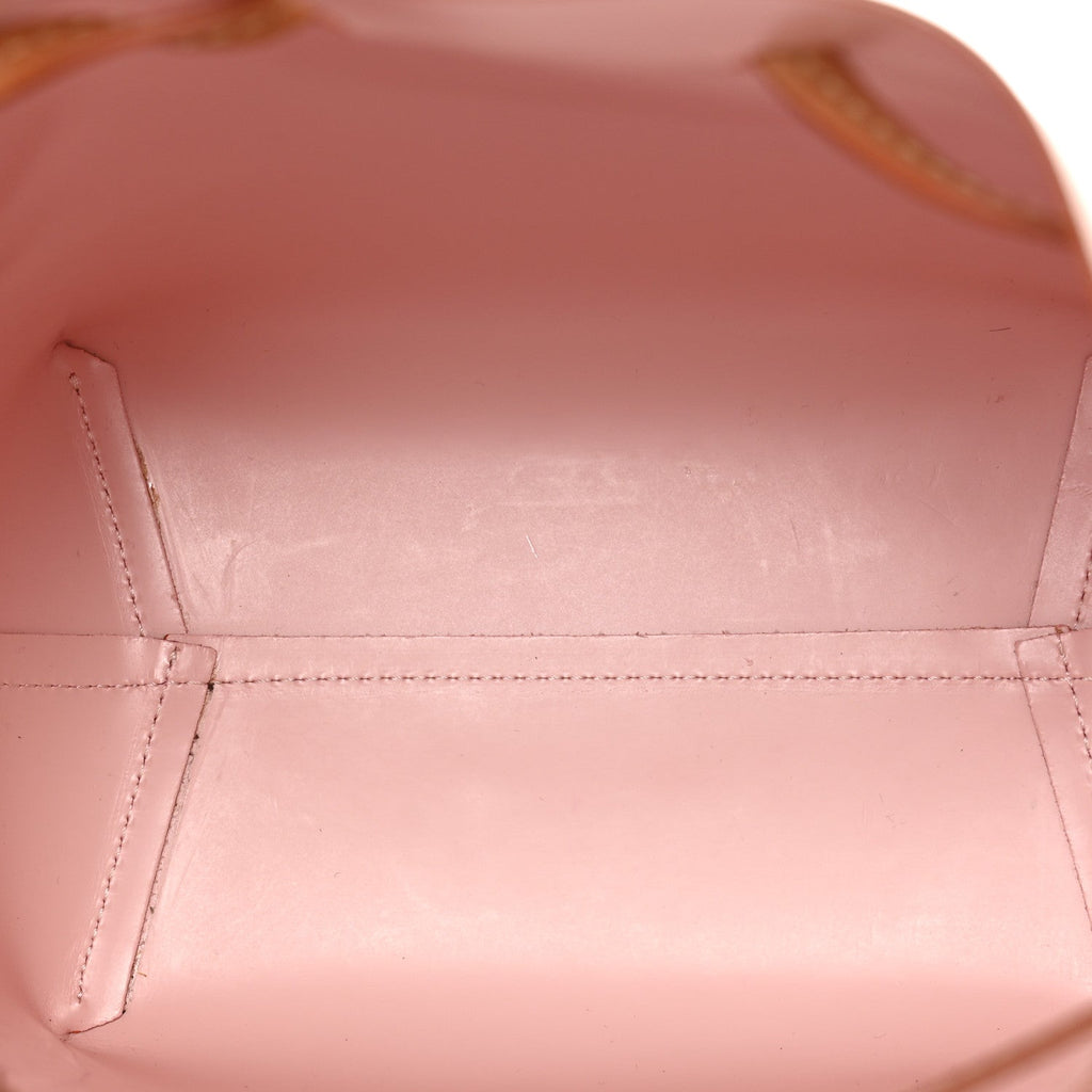 Vegetable Tanned Calfskin Mini Bucket Bag Cammello Rosa