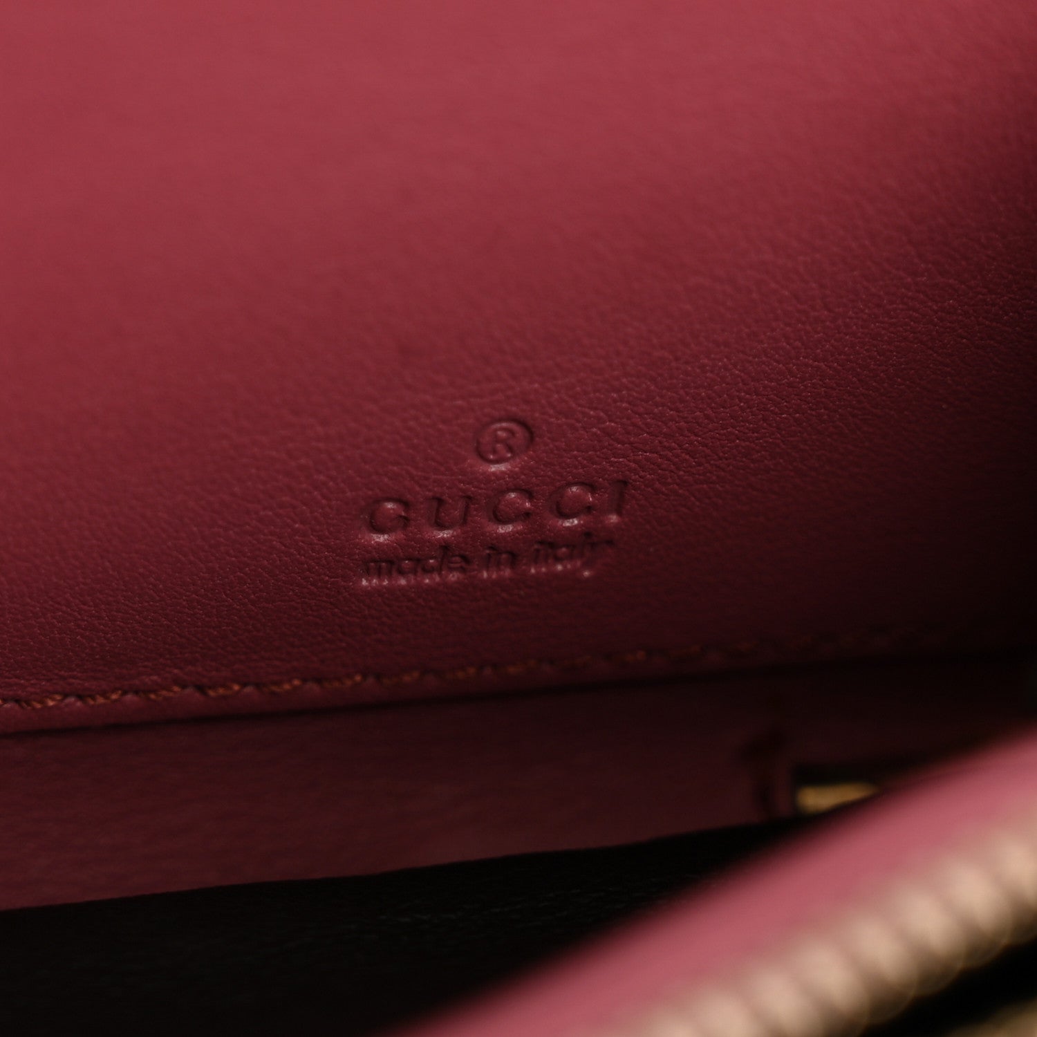 Microguccissima Sukey Zip Around Wallet Vintage Rose