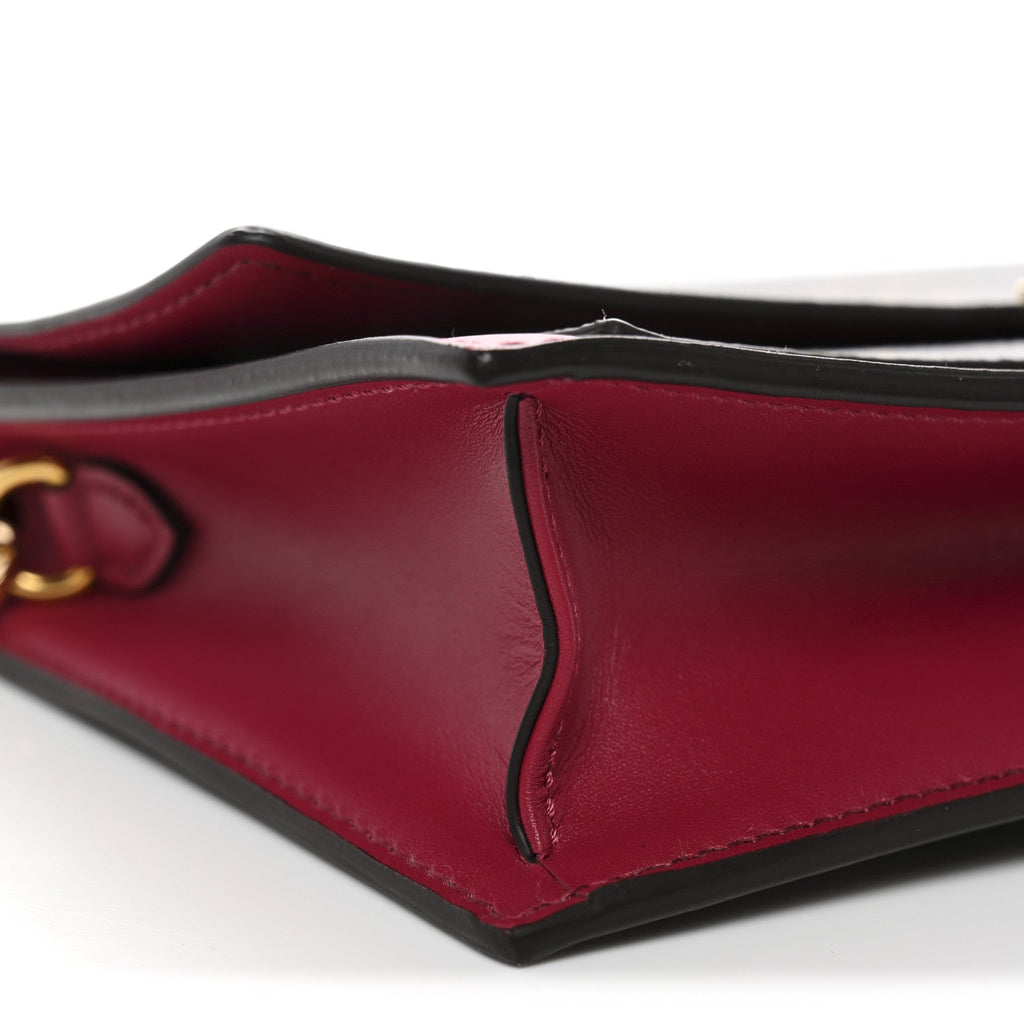 Monogram Flore Chain Wallet Fuchsia