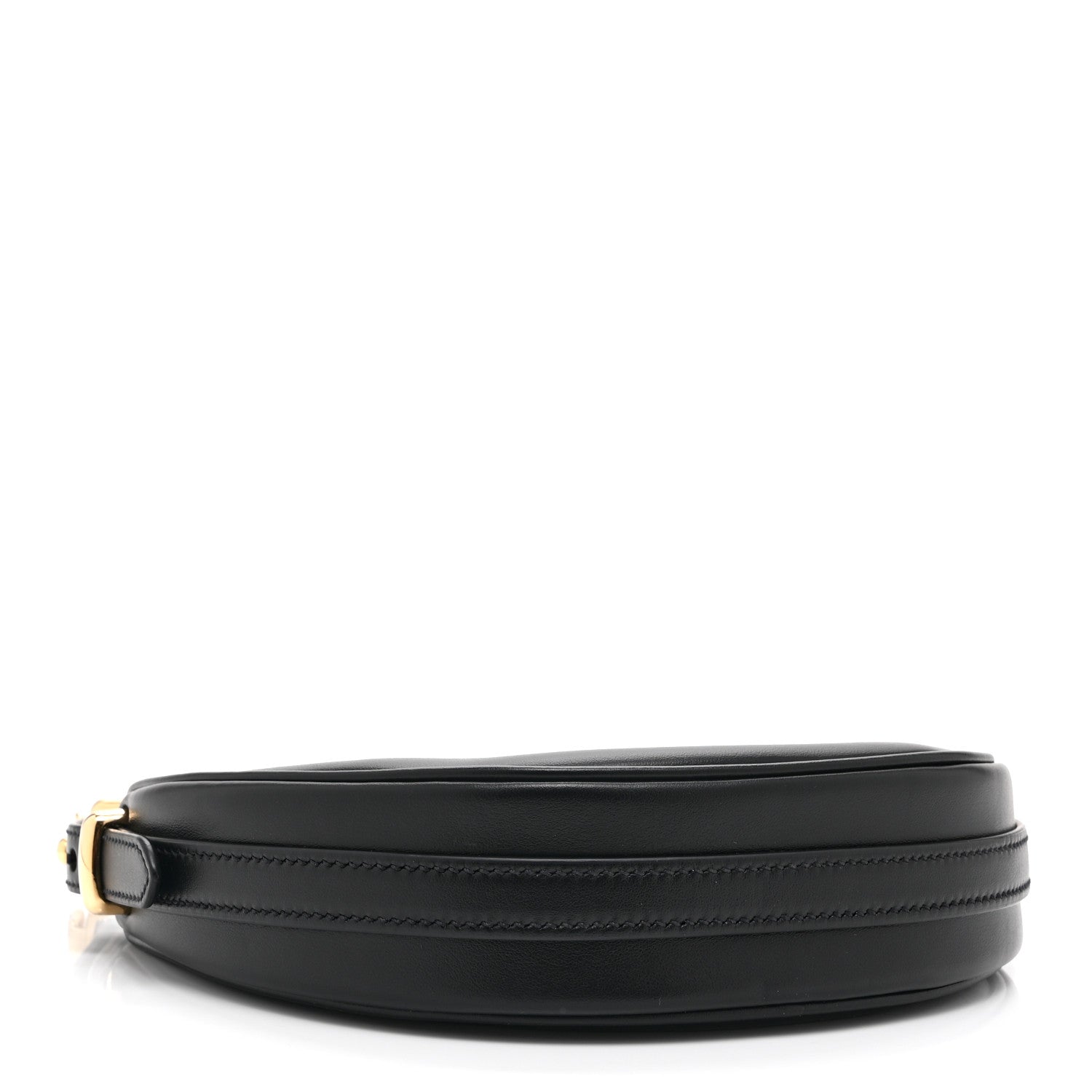 Soft Calfskin Mini Arque Shoulder Bag Black