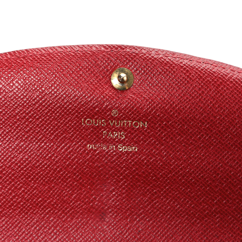 Monogram Emilie Wallet Red