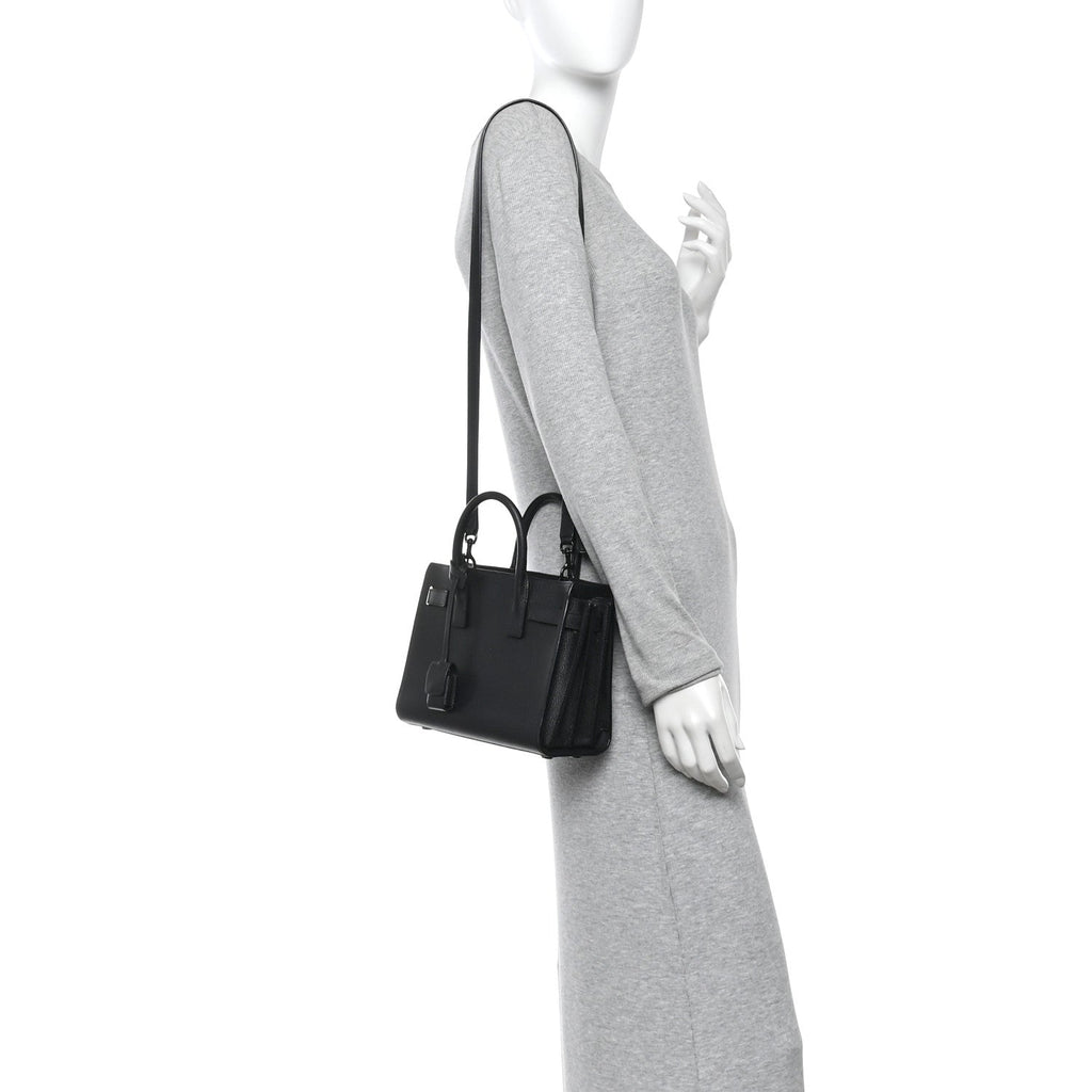 Calfskin Nano Sac De Jour Black