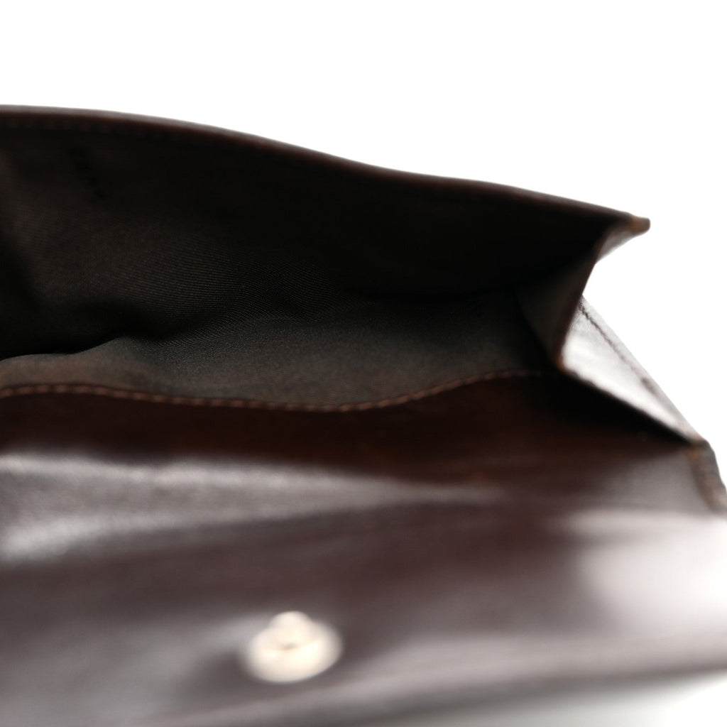 Zucca Calfskin Compact Wallet Tobacco