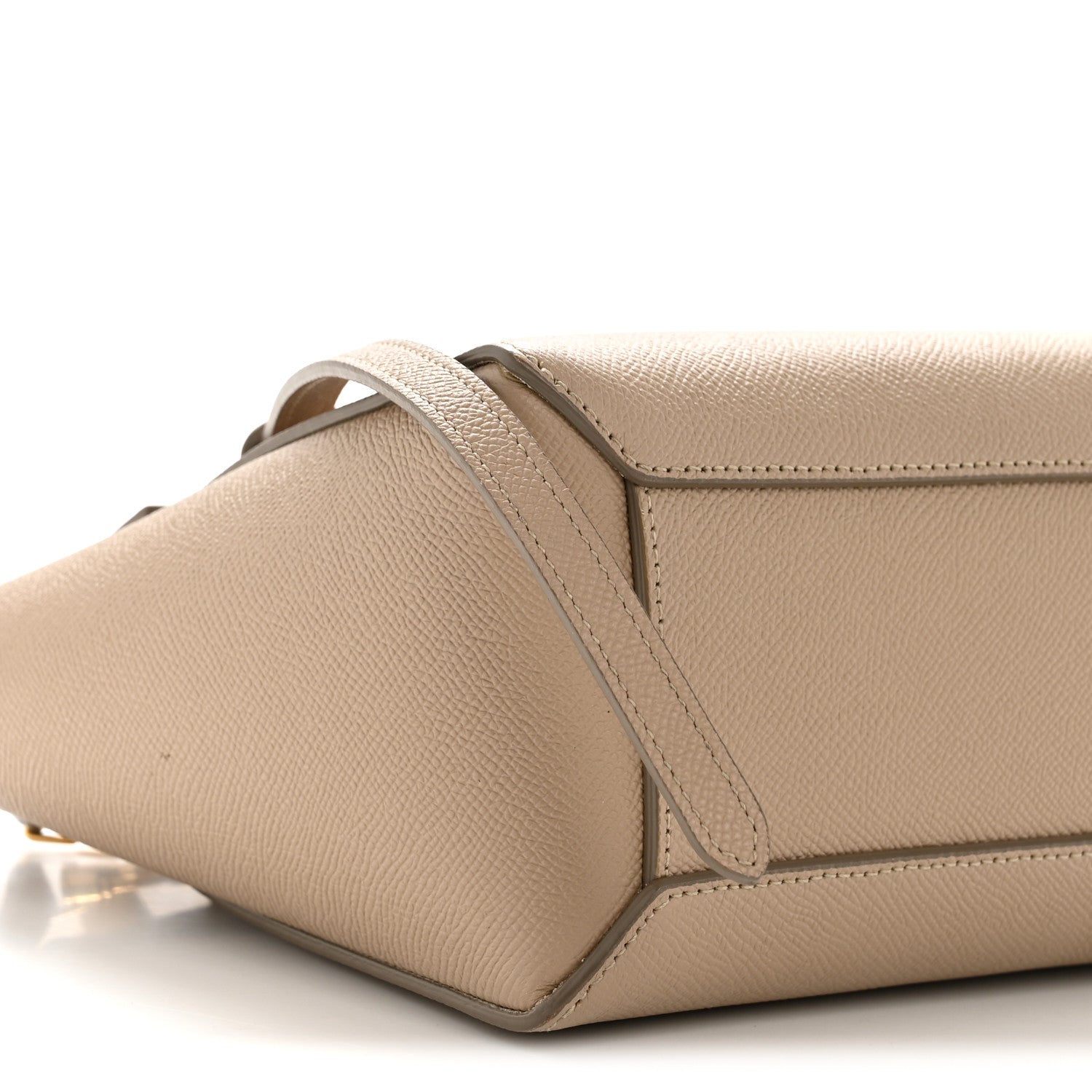 Grained Calfskin Nano Belt Bag Light Taupe