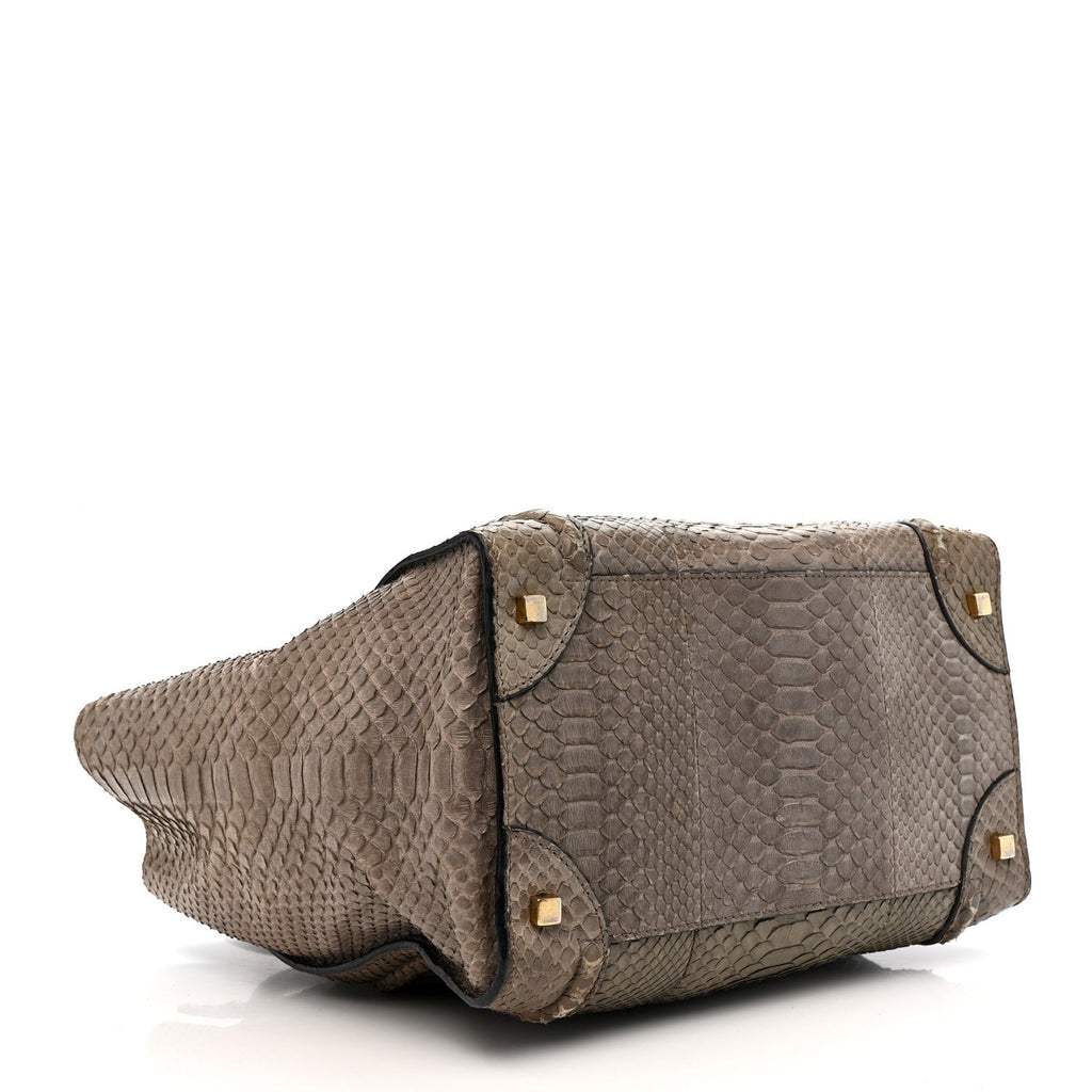 Snakeskin Mini Luggage Grey