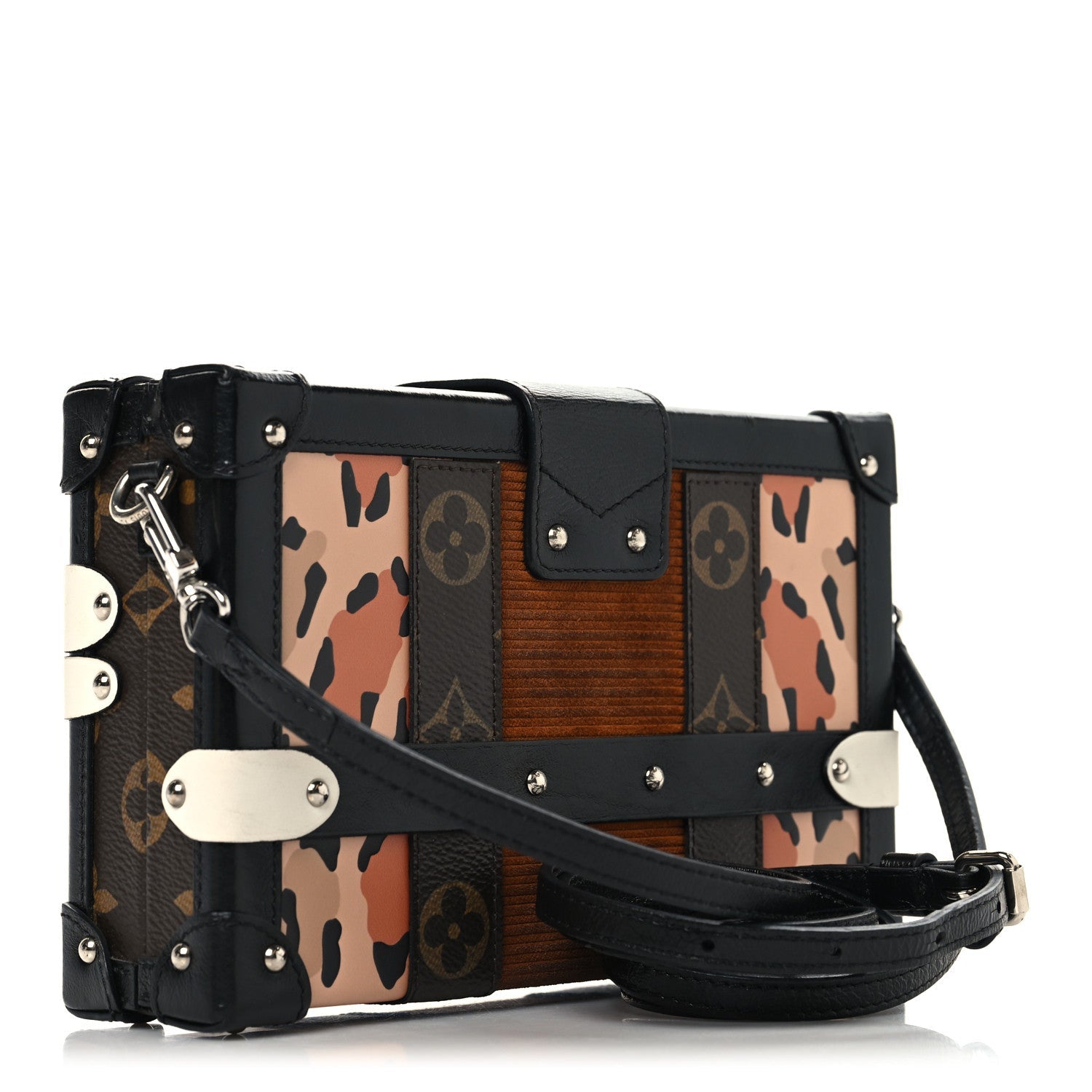 Monogram Leopard Corduroy Petite Malle