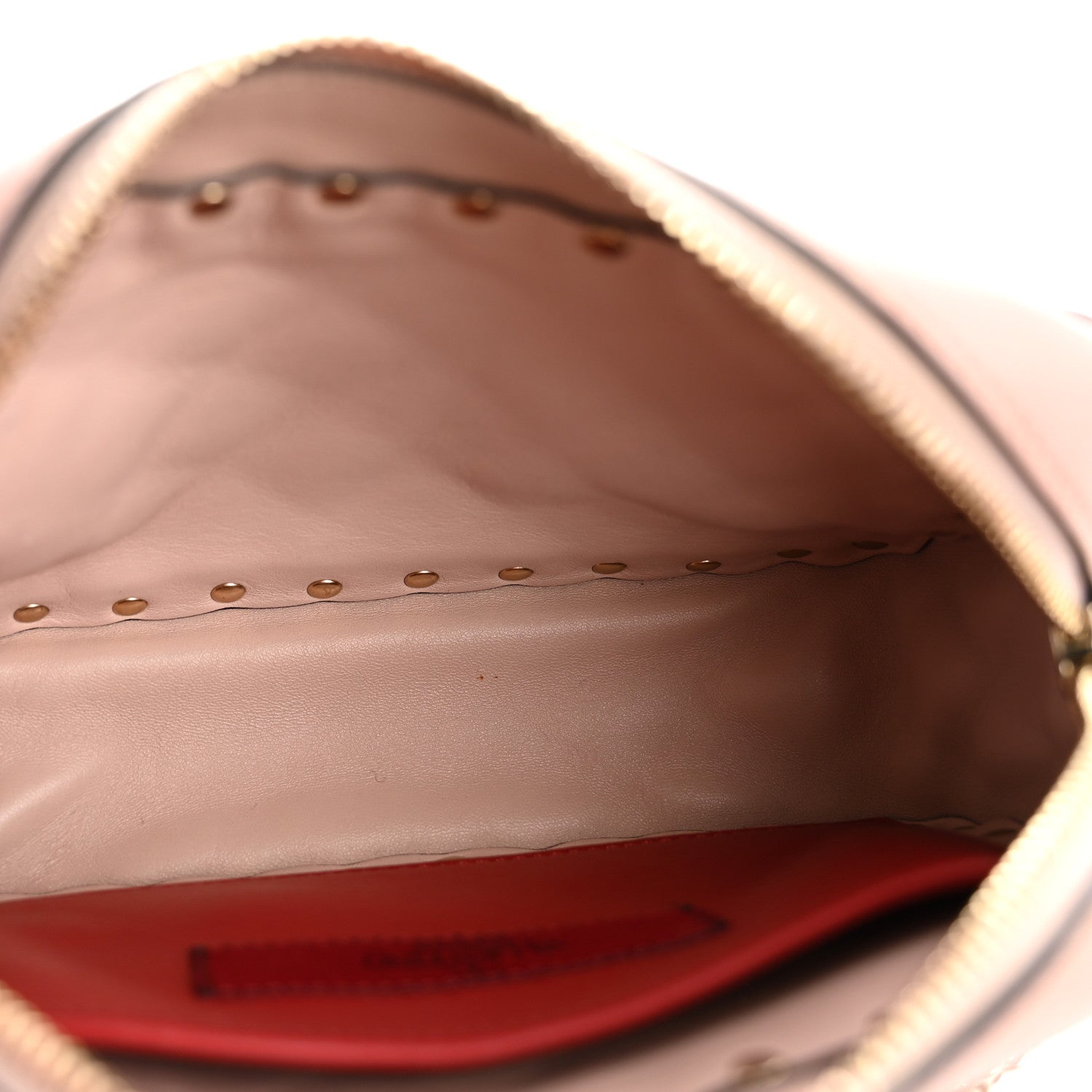 Nappa Rockstud Spike Camera Crossbody Bag Water Rose