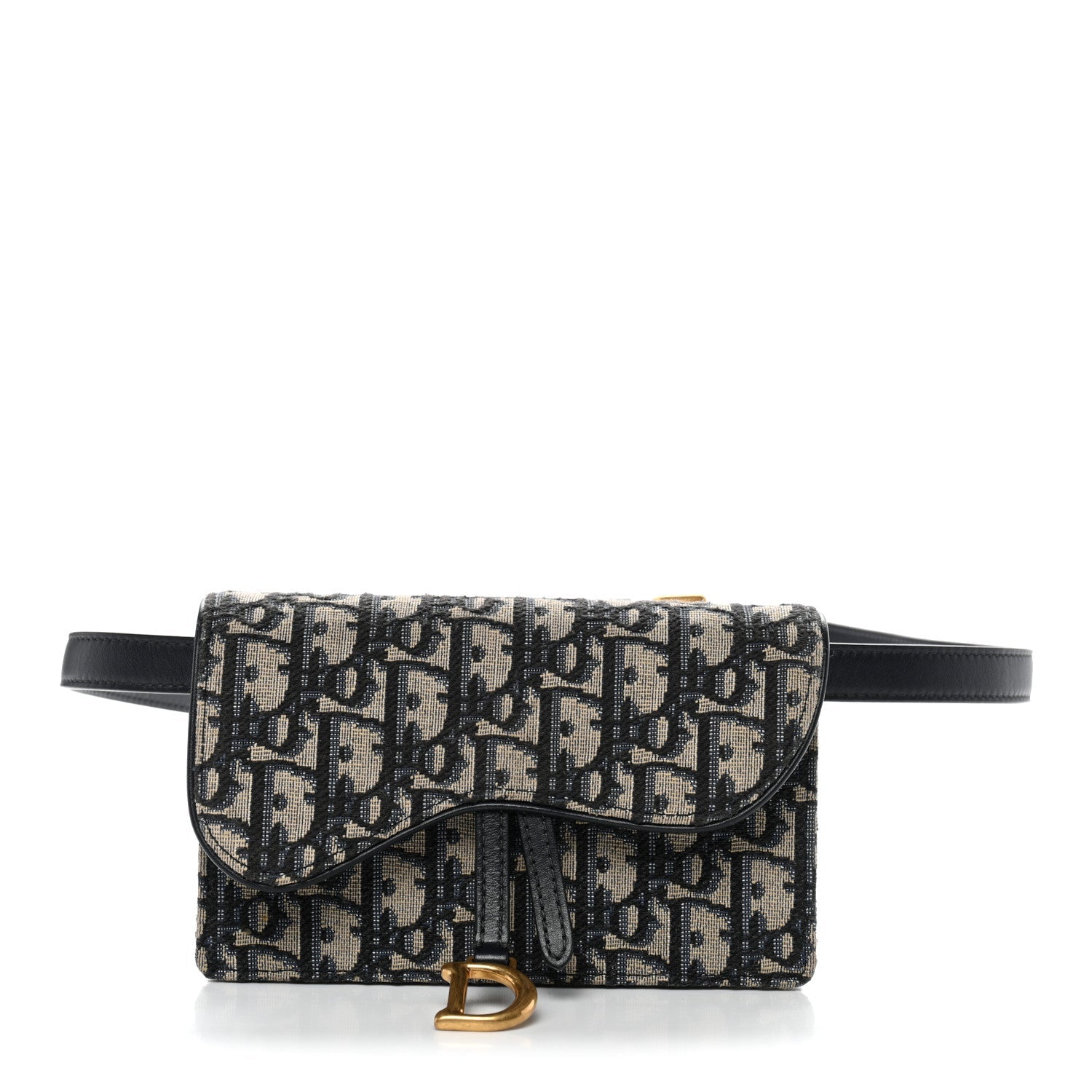 Oblique Saddle Belt Bag Blue