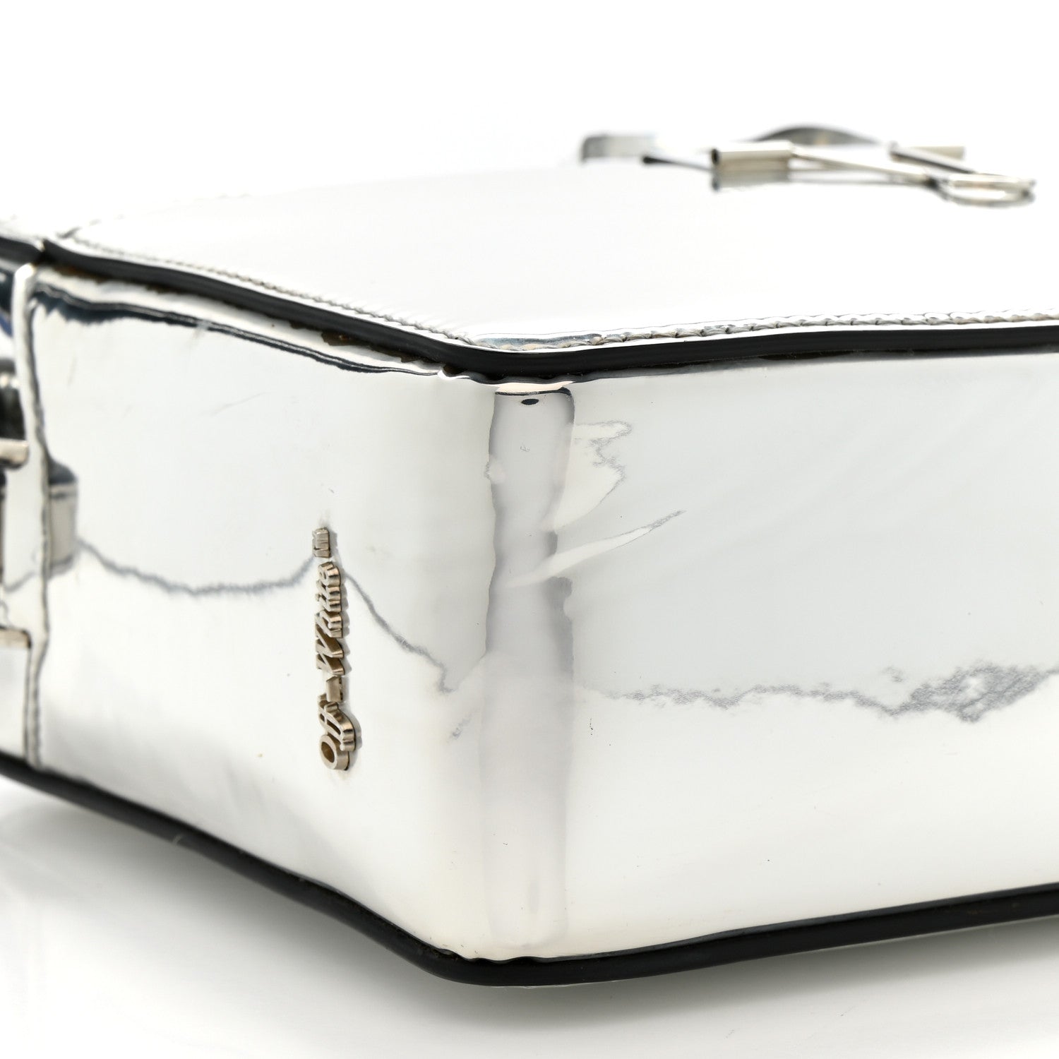 Patent Mirror Binder Clip Camera Belt Bag Silver