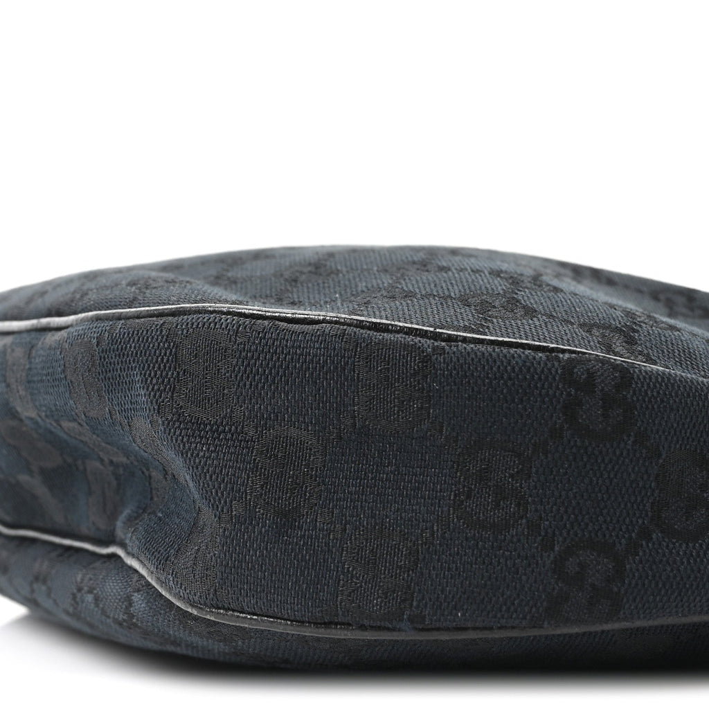 Monogram Medium Half Moon Hobo Black