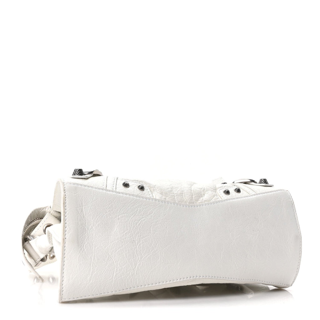 Agneau Arena Neo Cagole Handbag XS Optic White