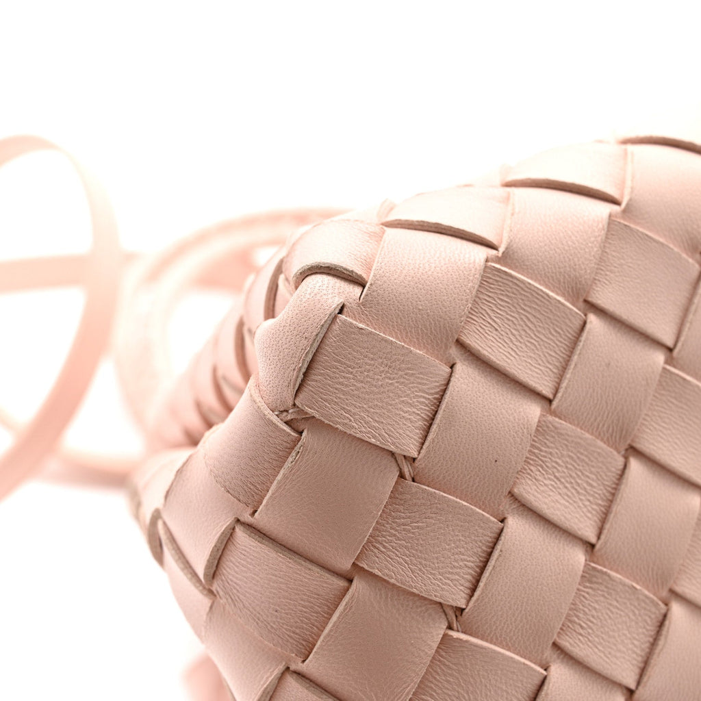 Nappa Intrecciato Small Parachute Shoulder Bag Cameo