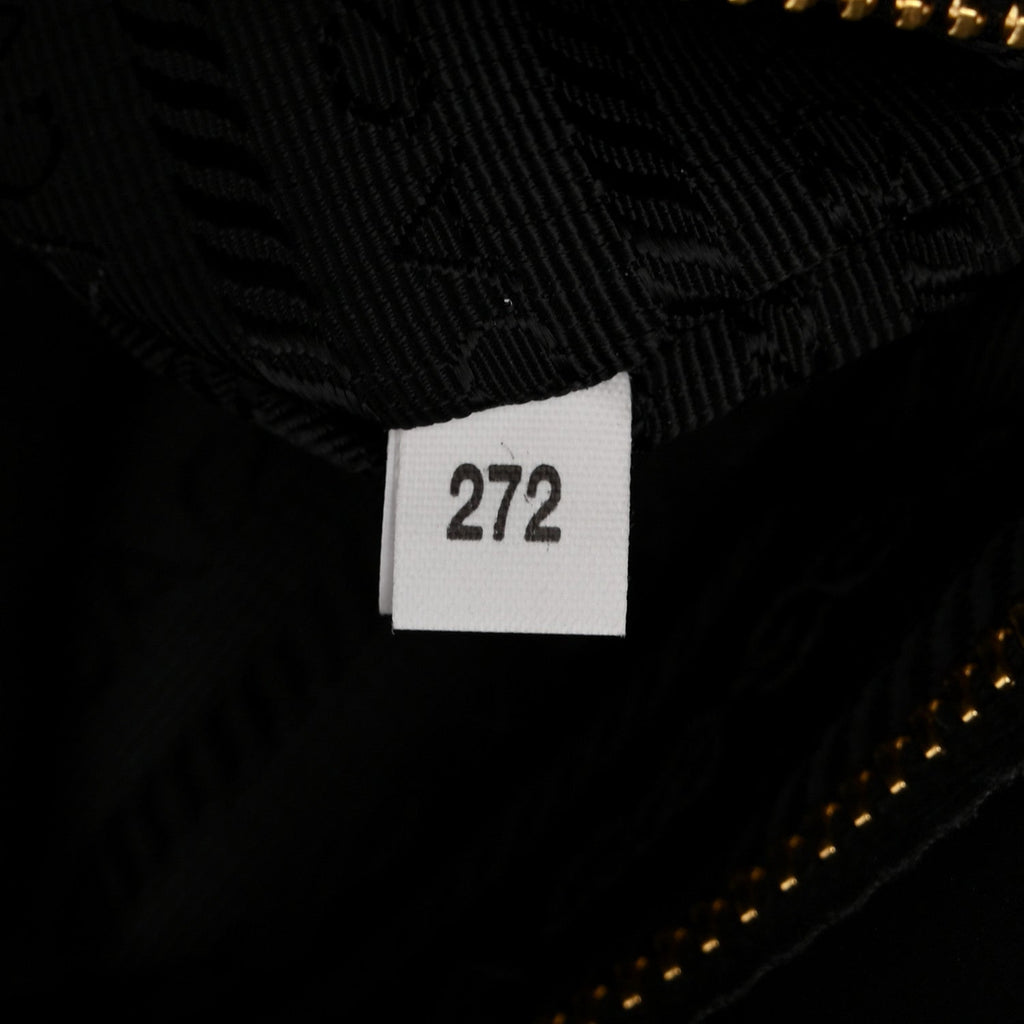 City Calf Small Triangle Shoulder Bag Black