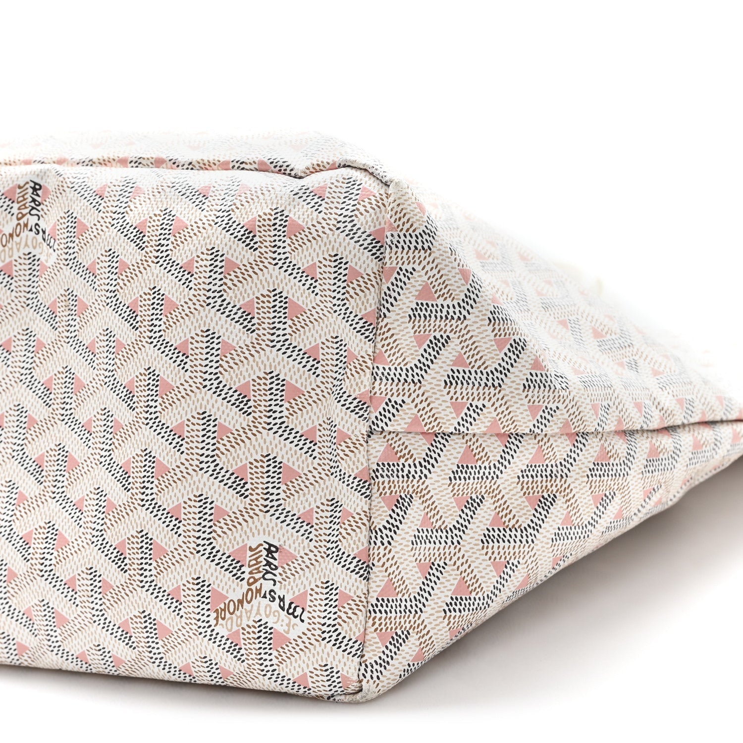 Goyardine Saint Louis Claire Voie PM White Pink
