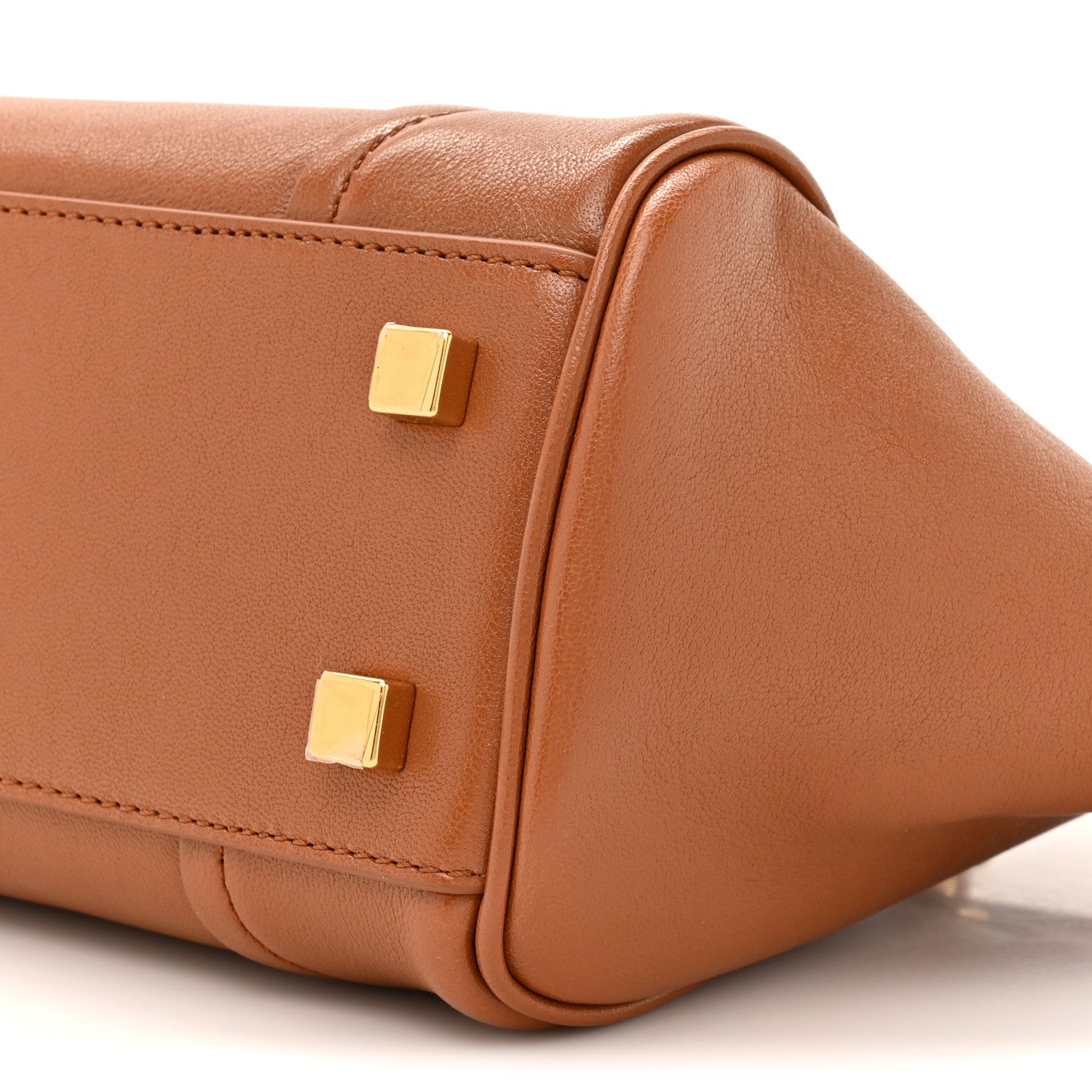 Supple Shiny Lambskin Small New Luggage Soft Tan