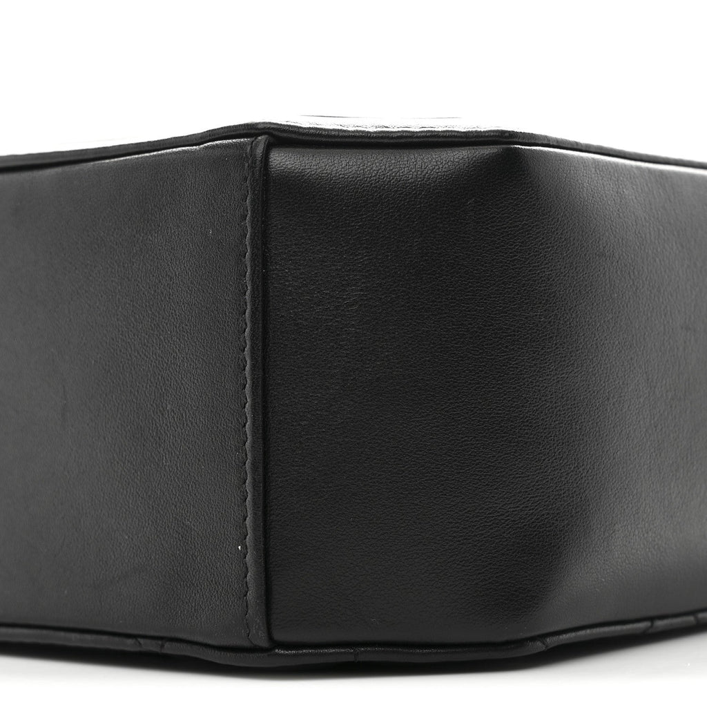 Calfskin CC Clock Camera Case Black