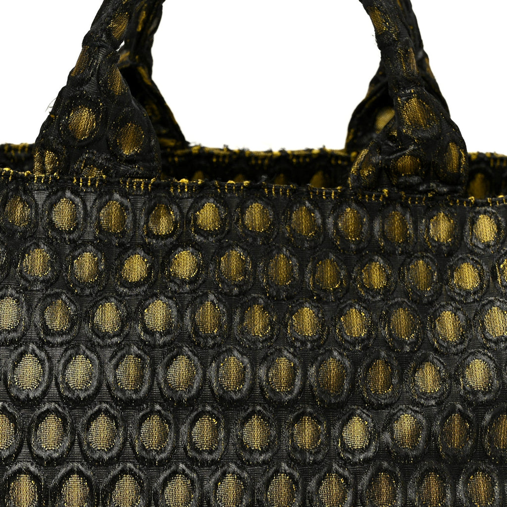 Tessuto Jacquard Canapa Tote Giallo