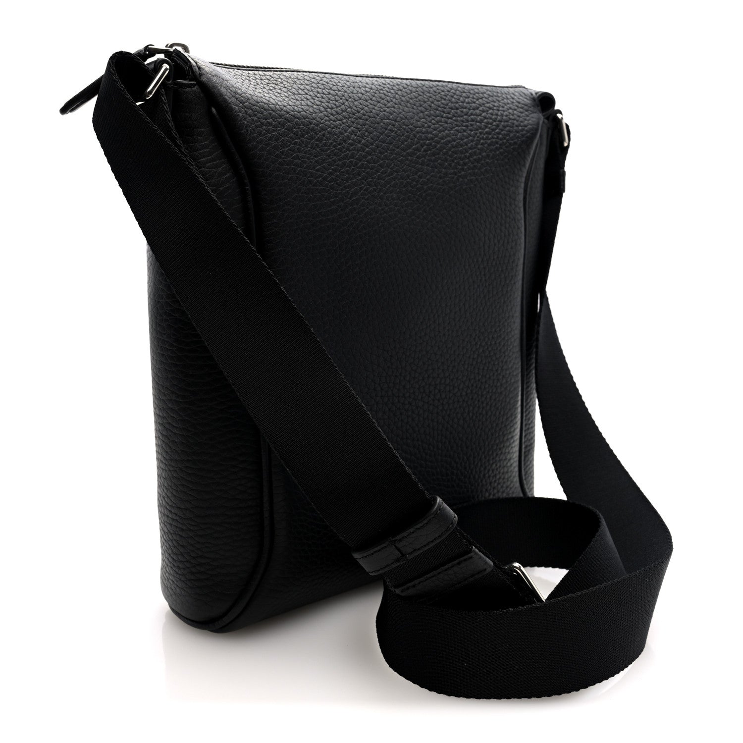 Heavy Grain Small Urban Messenger Black