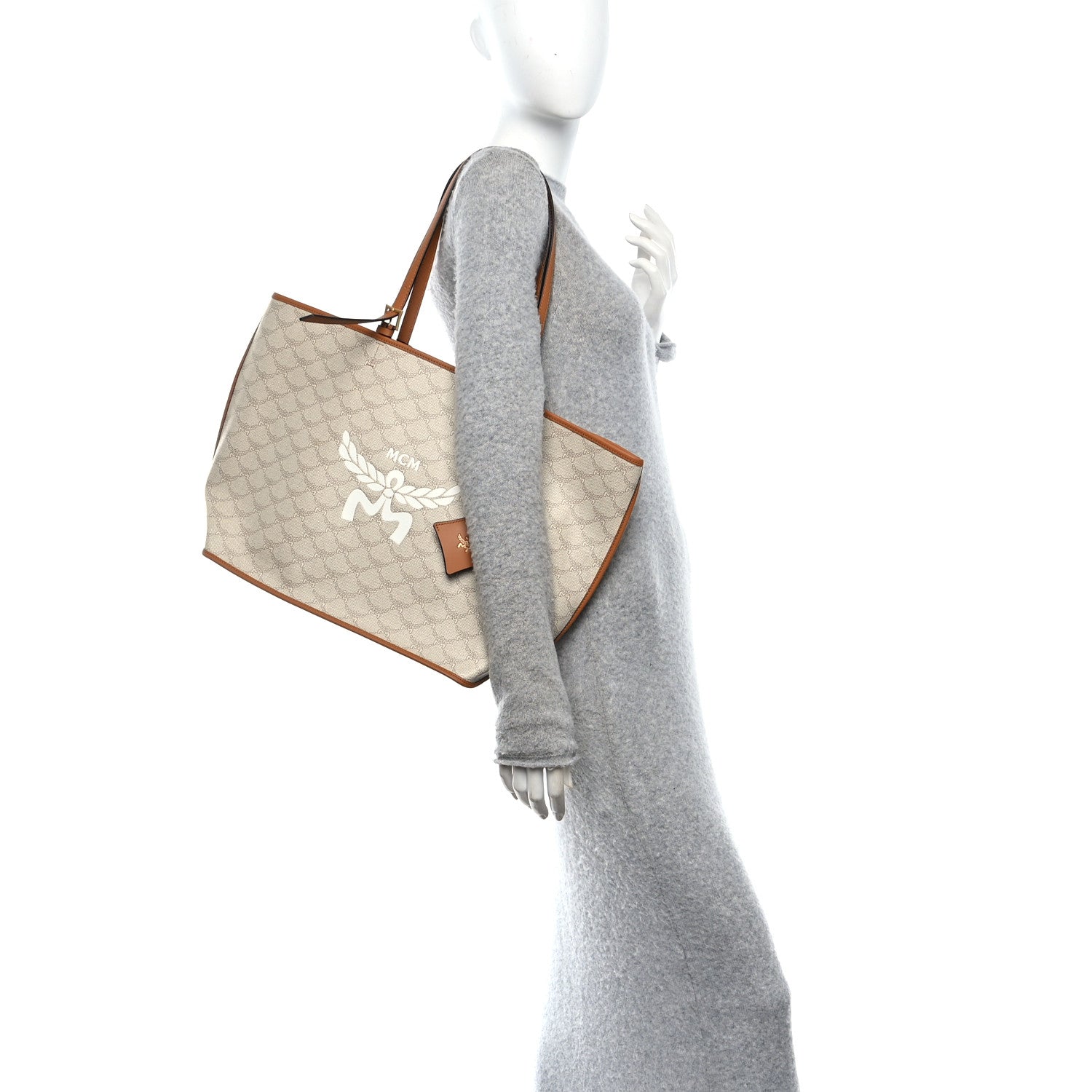 Lauretos Nappa Medium Himmel Shopper Tote Oatmeal
