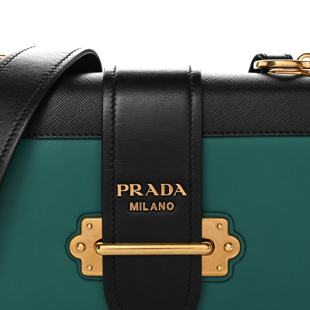 City Calf Saffiano Cahier Bag Biliardo Black