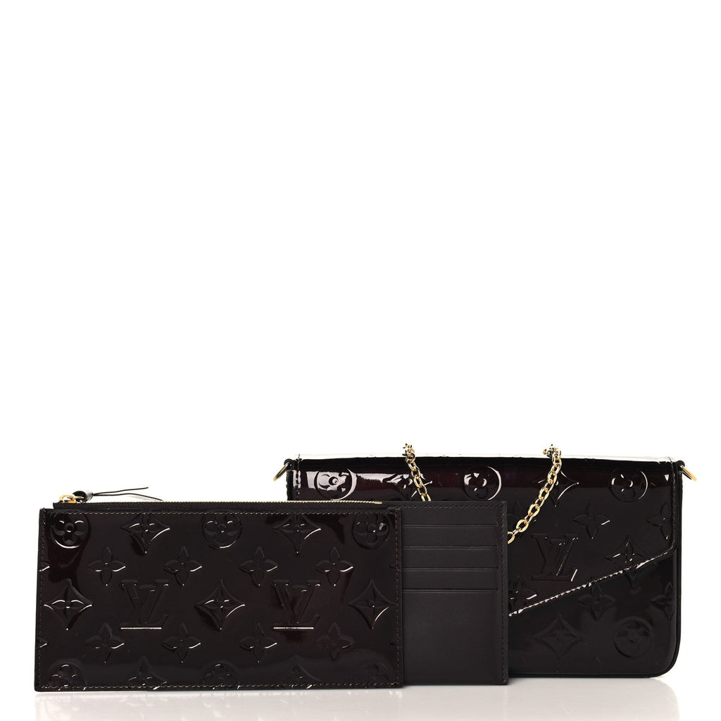 Vernis Pochette Felicie Chain Wallet Amarante