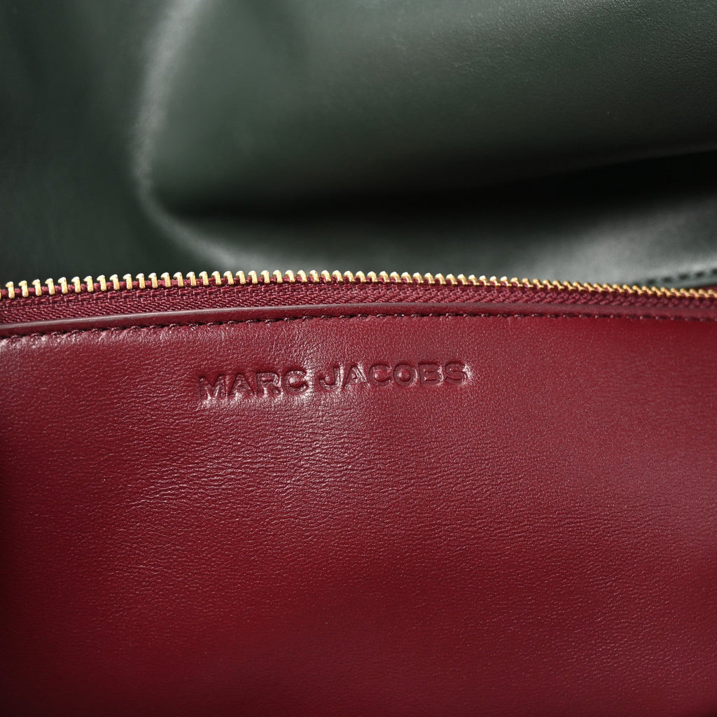 Calfskin Large Dual Shoulder Bag Green