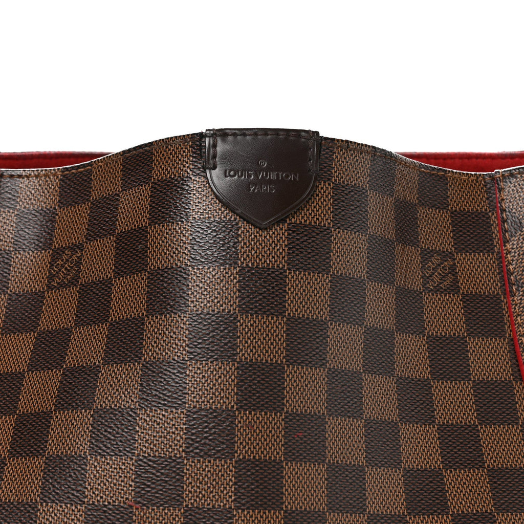 Damier Ebene Caissa Hobo Cherry