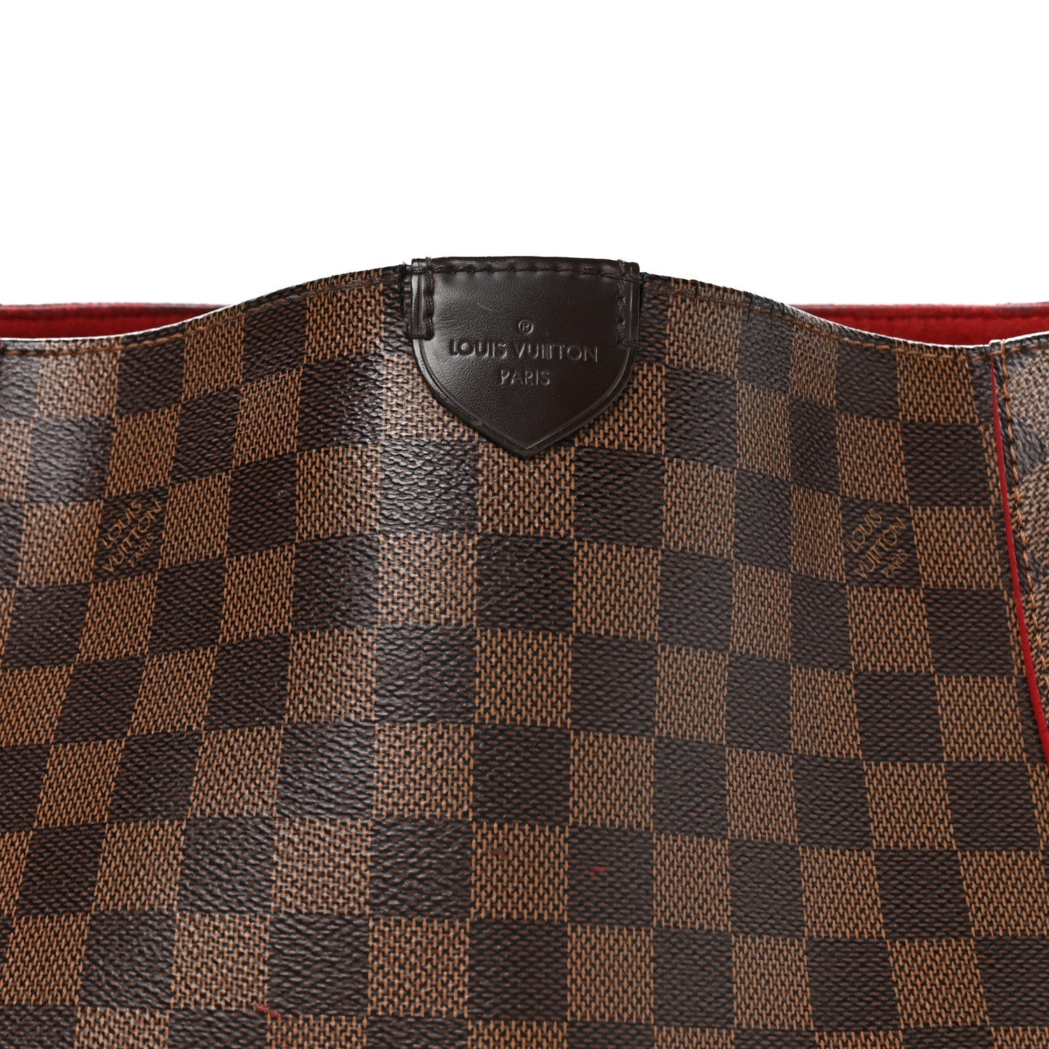 Damier Ebene Caissa Hobo Cherry