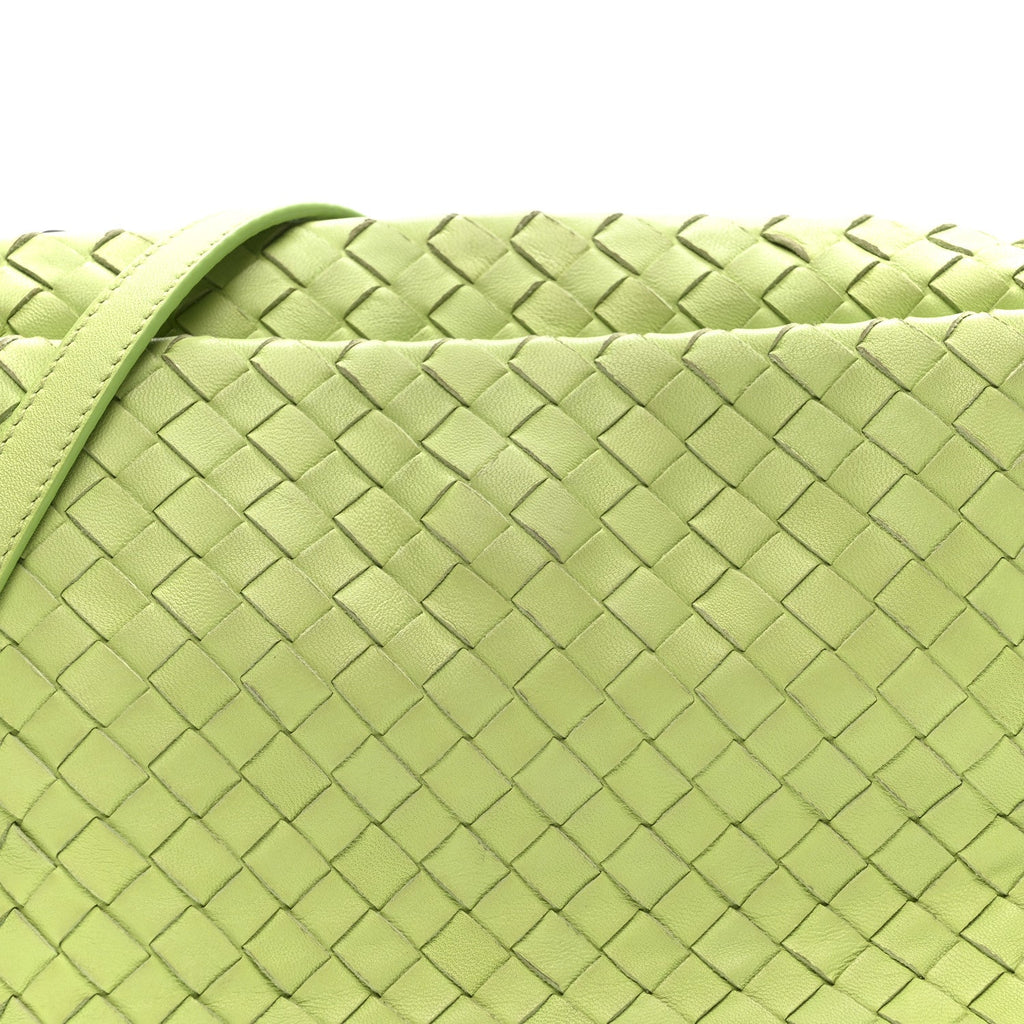 Nappa Intrecciato Small Camera Bag Acid Kiwi