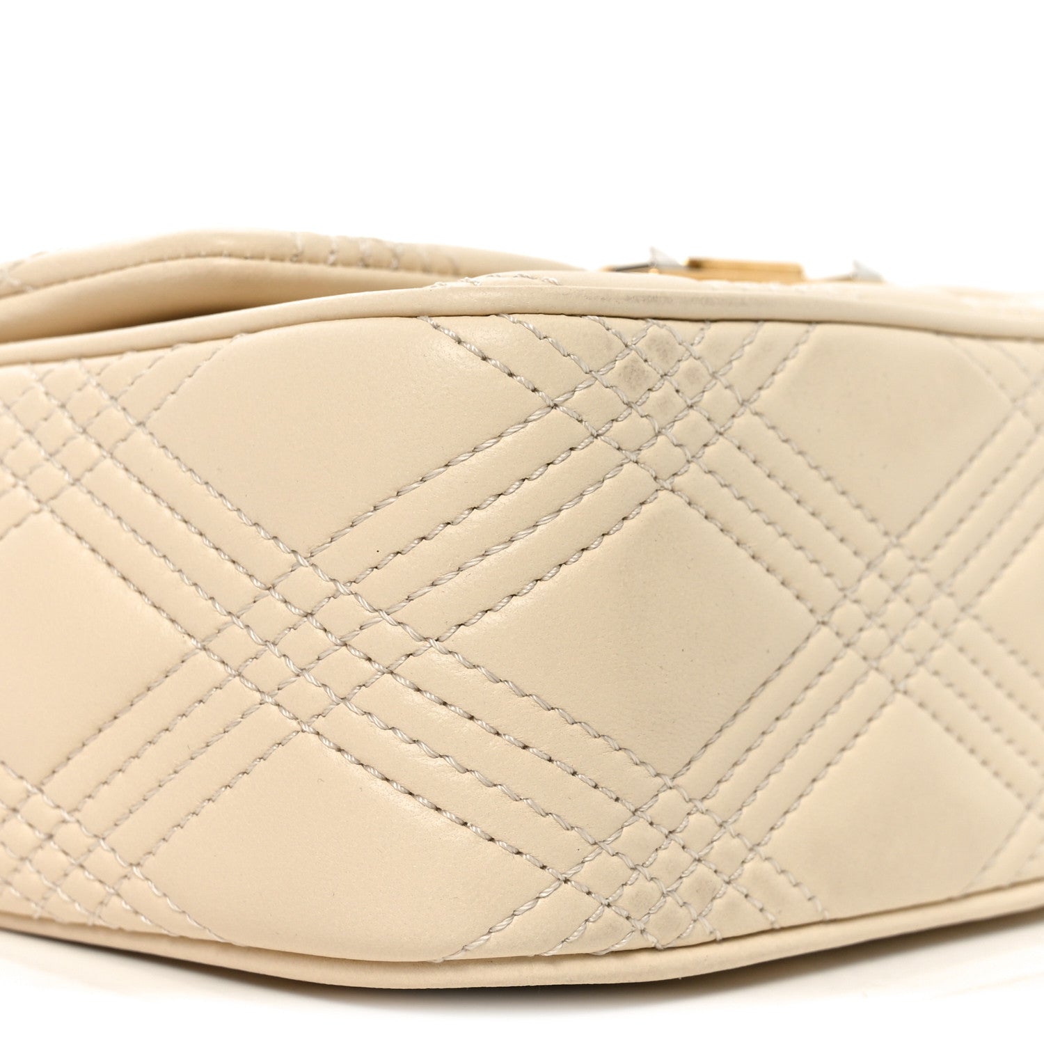 Nappa Quiltie 67 Medium Shoulder Bag Ivory
