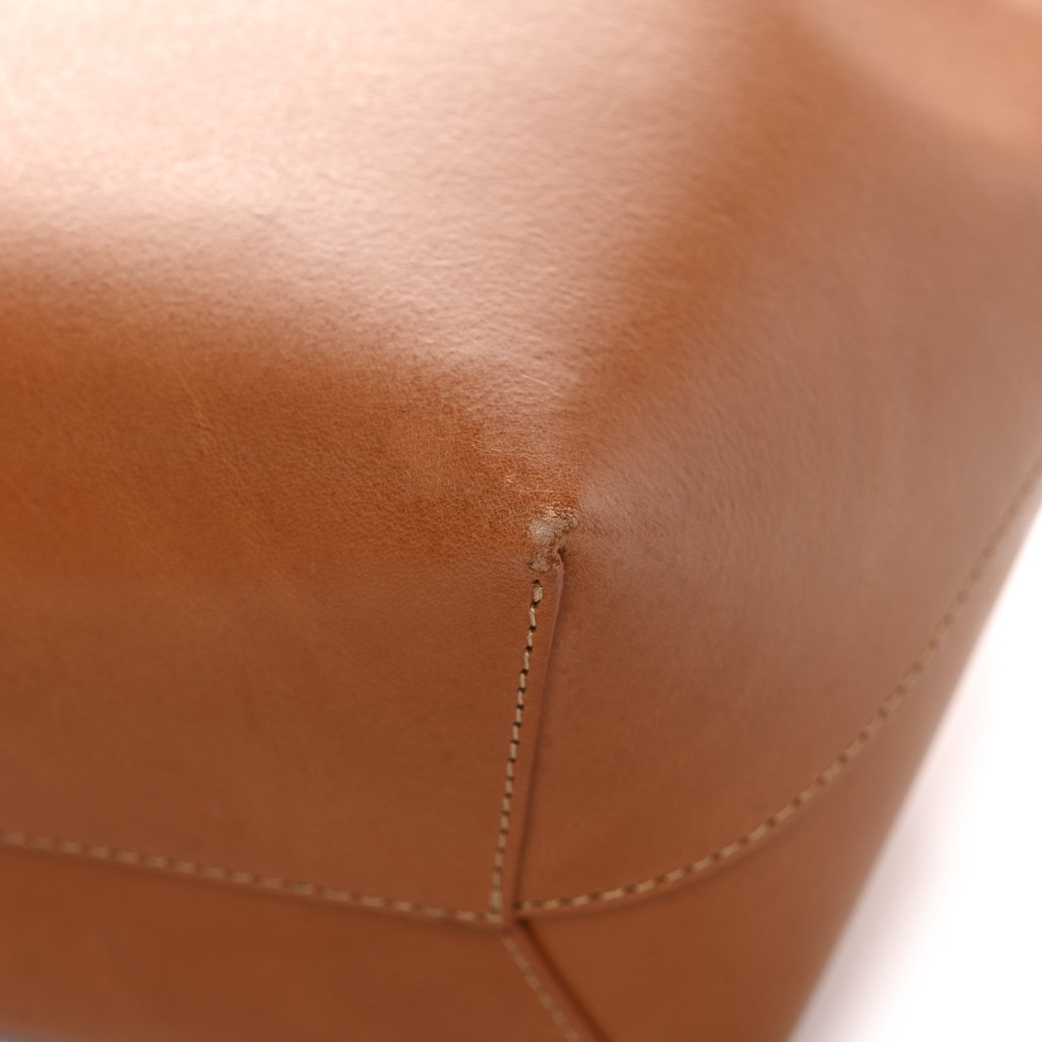 Vegetable Tanned Calfskin Mini Bucket Bag Cammello Rosa