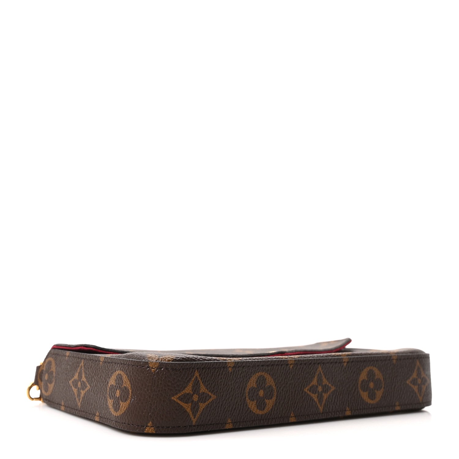 Monogram Pochette Felicie Chain Wallet Fuchsia