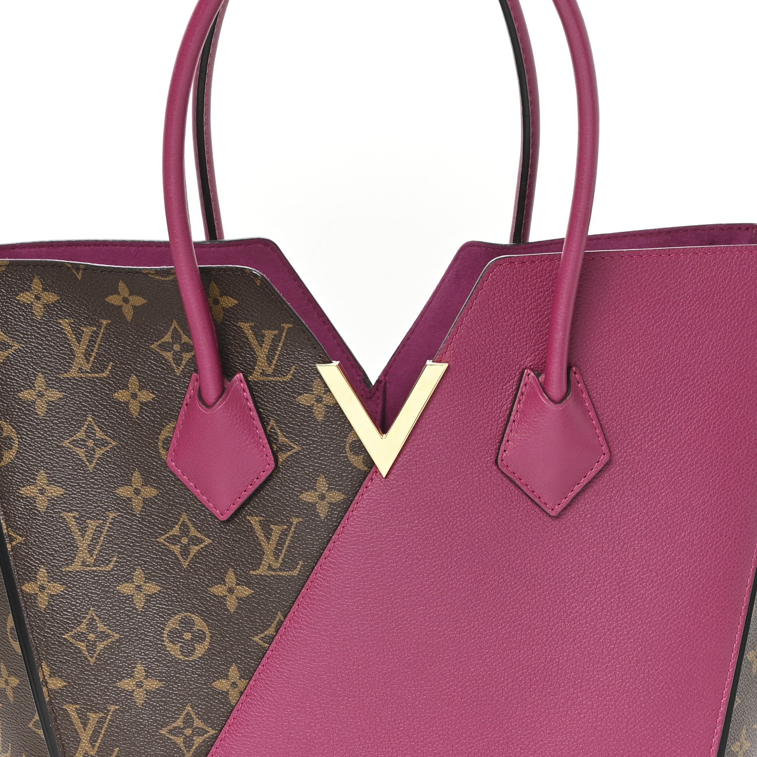 Calfskin Monogram Kimono Tote Grape